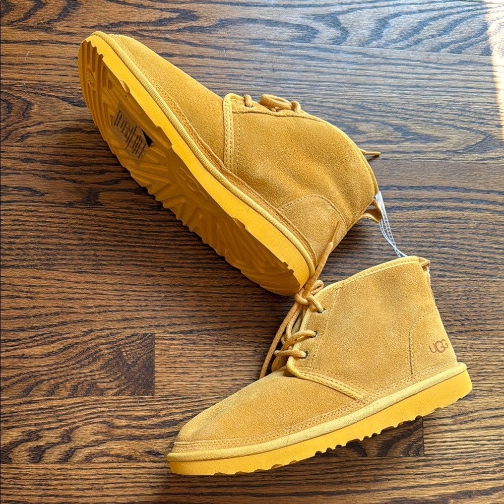Ugg UGG Women’s 6 Yellow Suede Lace-Up Boots Size US 6 / IT 36 - 2 Thumbnail