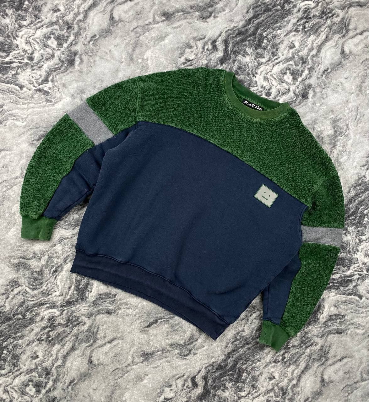 Acne Studios Acne Studios Fillmore Face Fleece Crew Sweatshirt Men Size US L / EU 52-54 / 3 - 1 Thumbnail