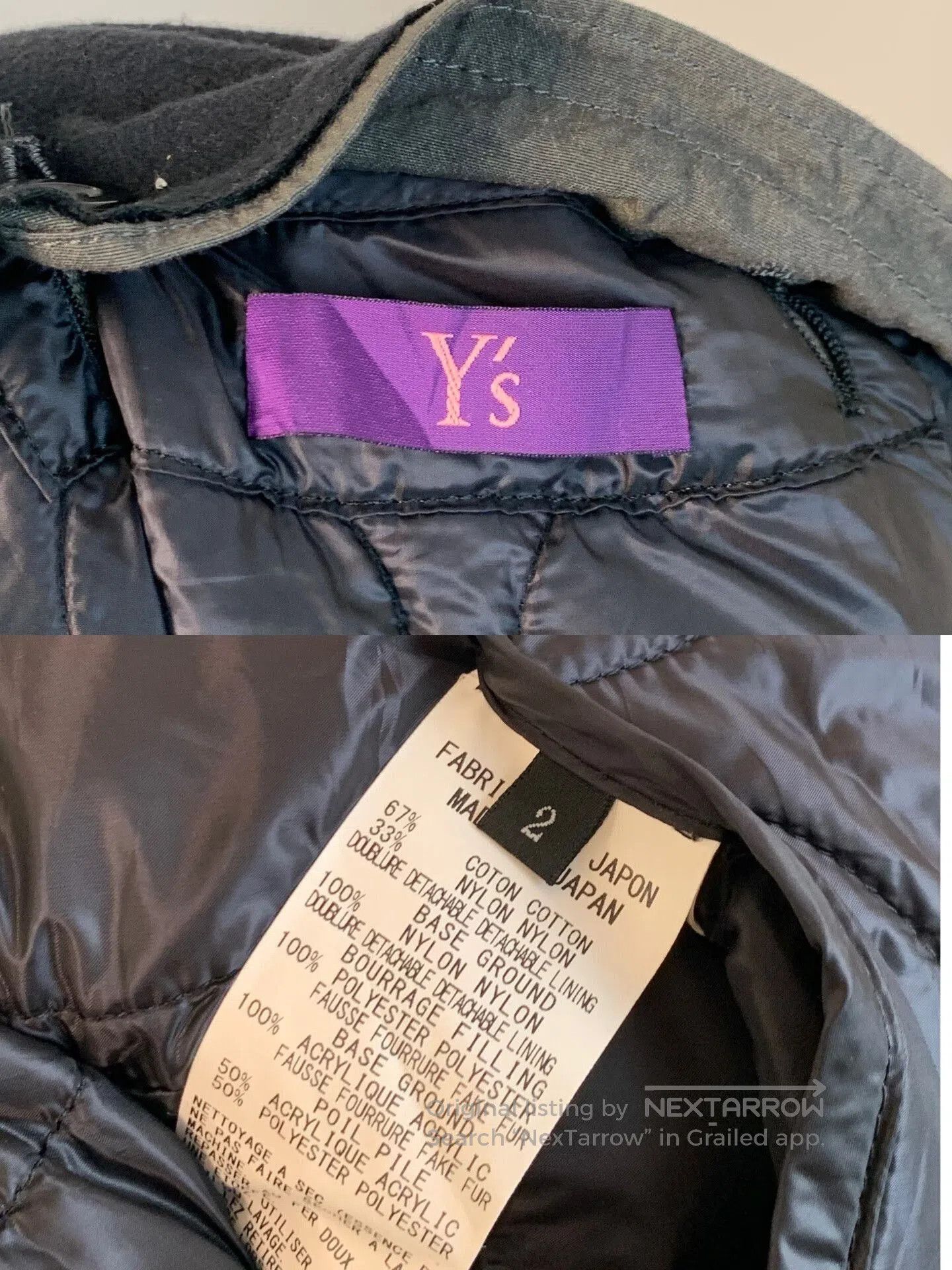 Y's Y's by Yohji Yamamoto M51 Parka Jacket. Size US M / EU 48-50 / 2 - 8 Thumbnail