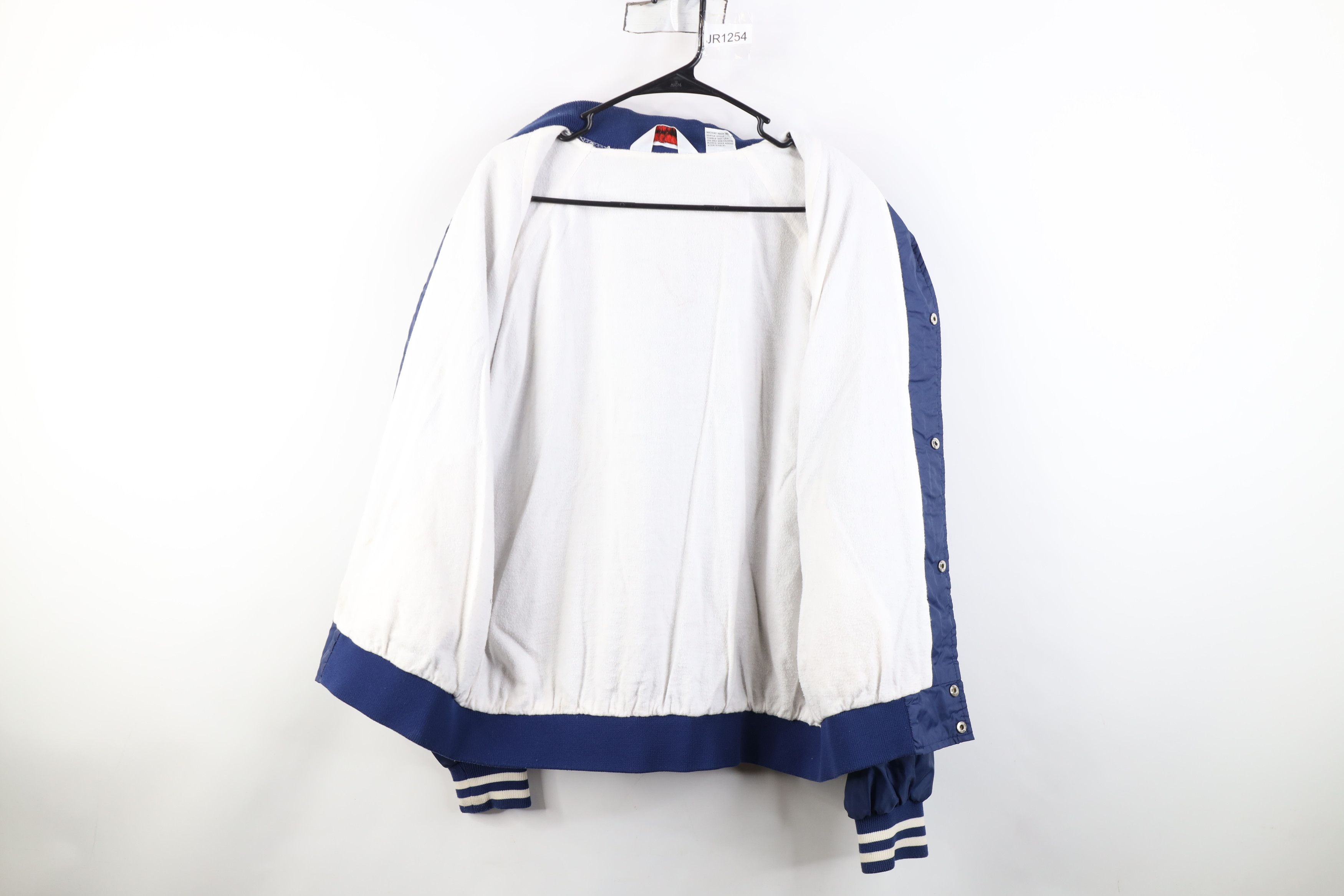Vintage Vintage 70s 80s Streetwear Windbreaker Bomber Jacket Bleu Size US XL / EU 56 / 4 - 12 Thumbnail
