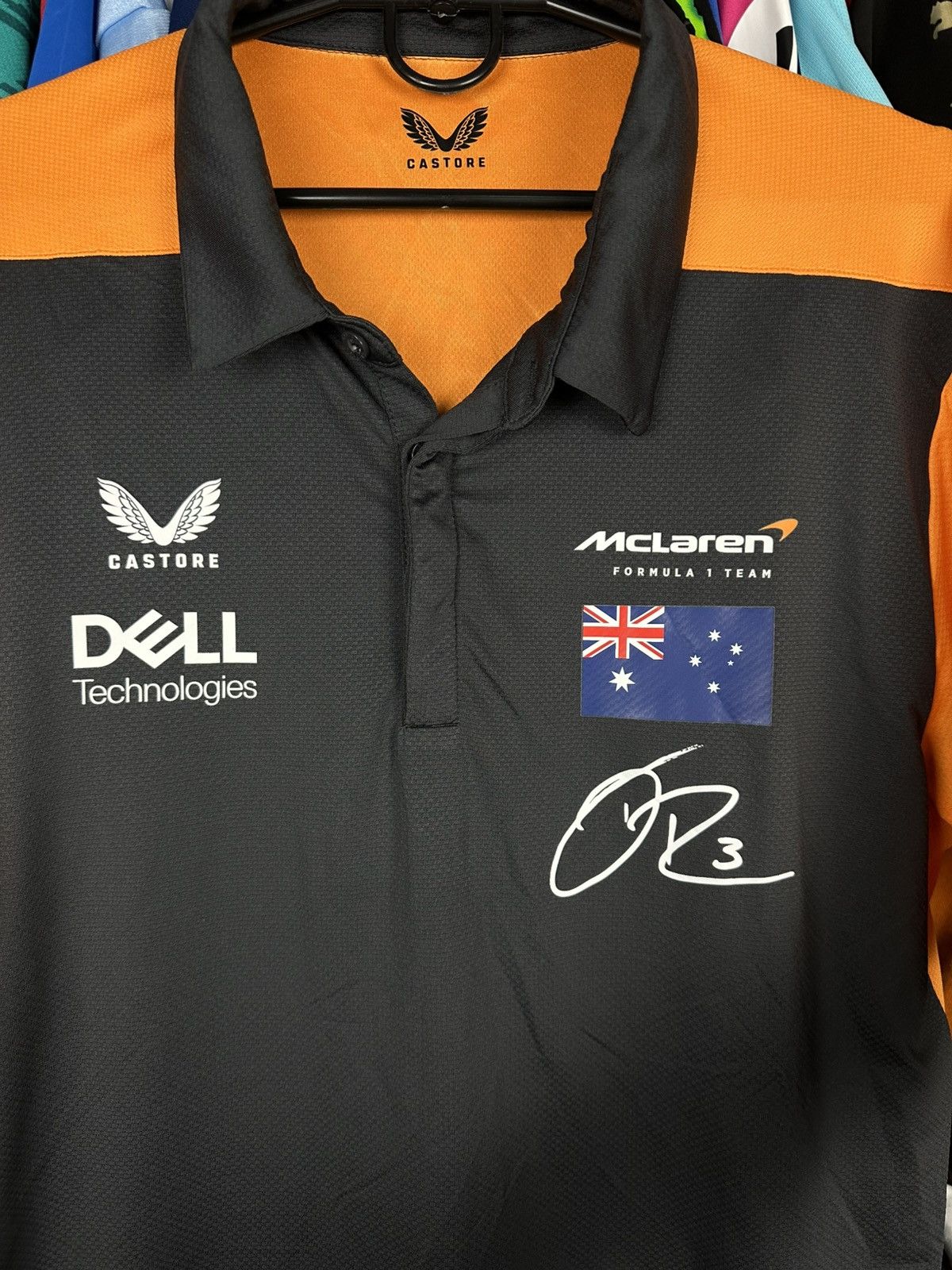 Castore McLaren Formula 1 Team Shirt F1 Racing Ricciardo 3 Jersey Size US XL / EU 56 / 4 - 5 Thumbnail