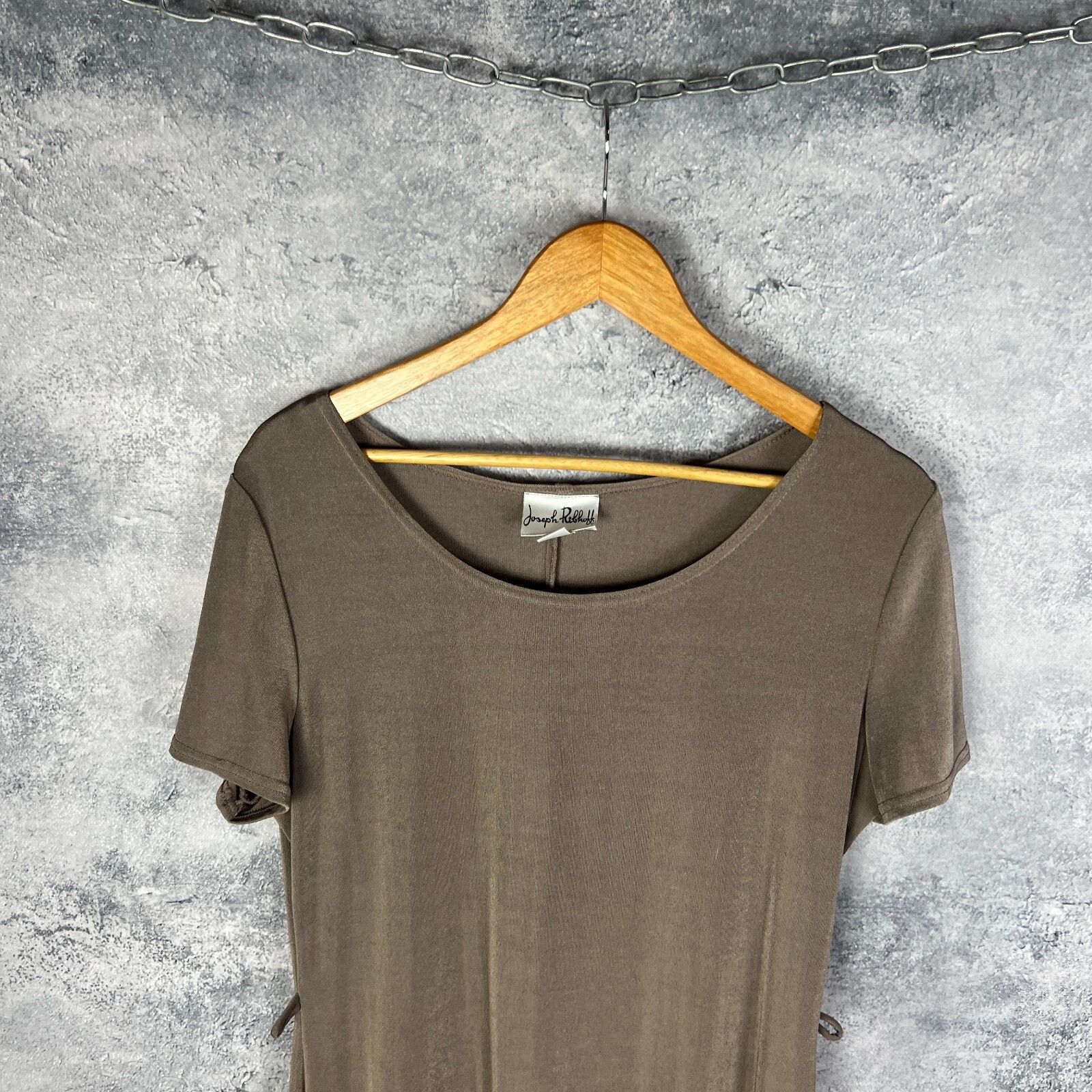 Joseph Ribkoff Joseph Ribkoff Dress Women's Size 14 Beige Short Sleeve ` Size XL / US 12-14 / IT 48-50 - 2 Thumbnail