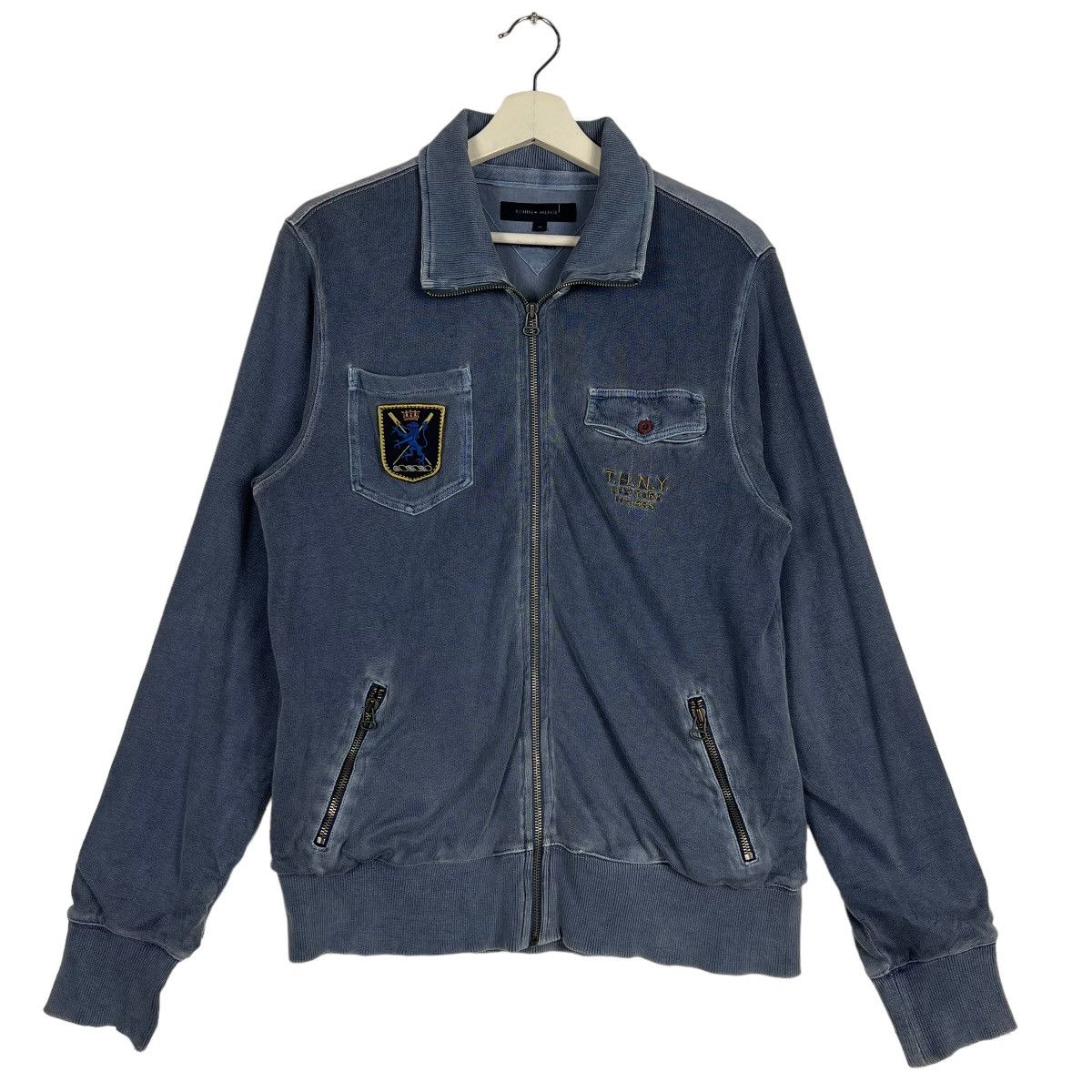 🔥 TOMMY HILFIGER BLUE INDIGO SWEATER JACKET