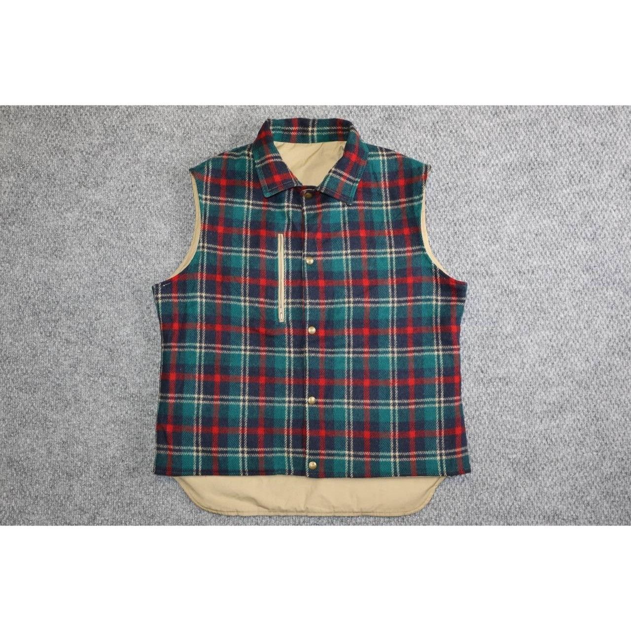 Vintage VTG Woolrich Vest Men Large Brown Blanket Lined Reversible Size US L / EU 52-54 / 3 - 3 Thumbnail