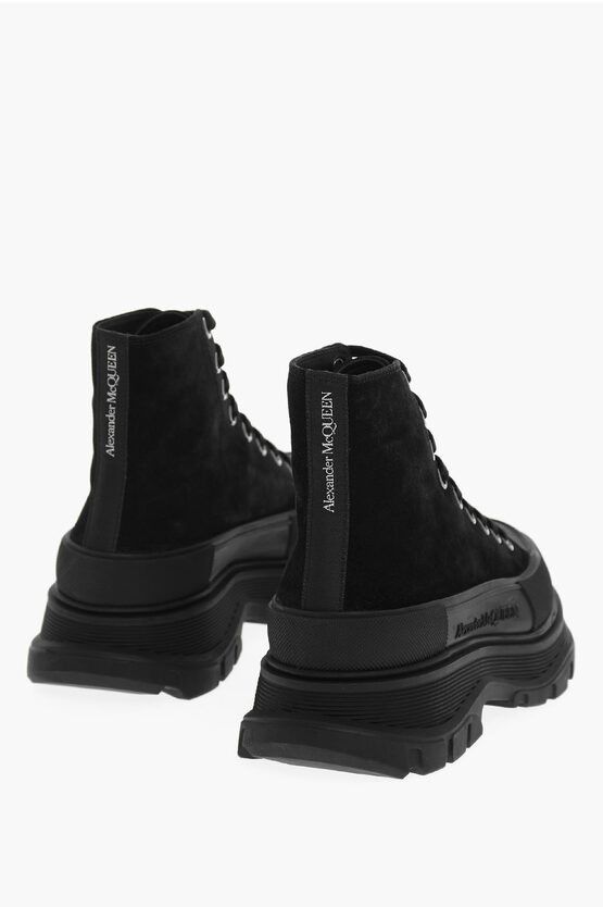 Alexander McQueen o1y1024 Ankle Boots In Black Size US 7 / EU 40 - 4 Thumbnail