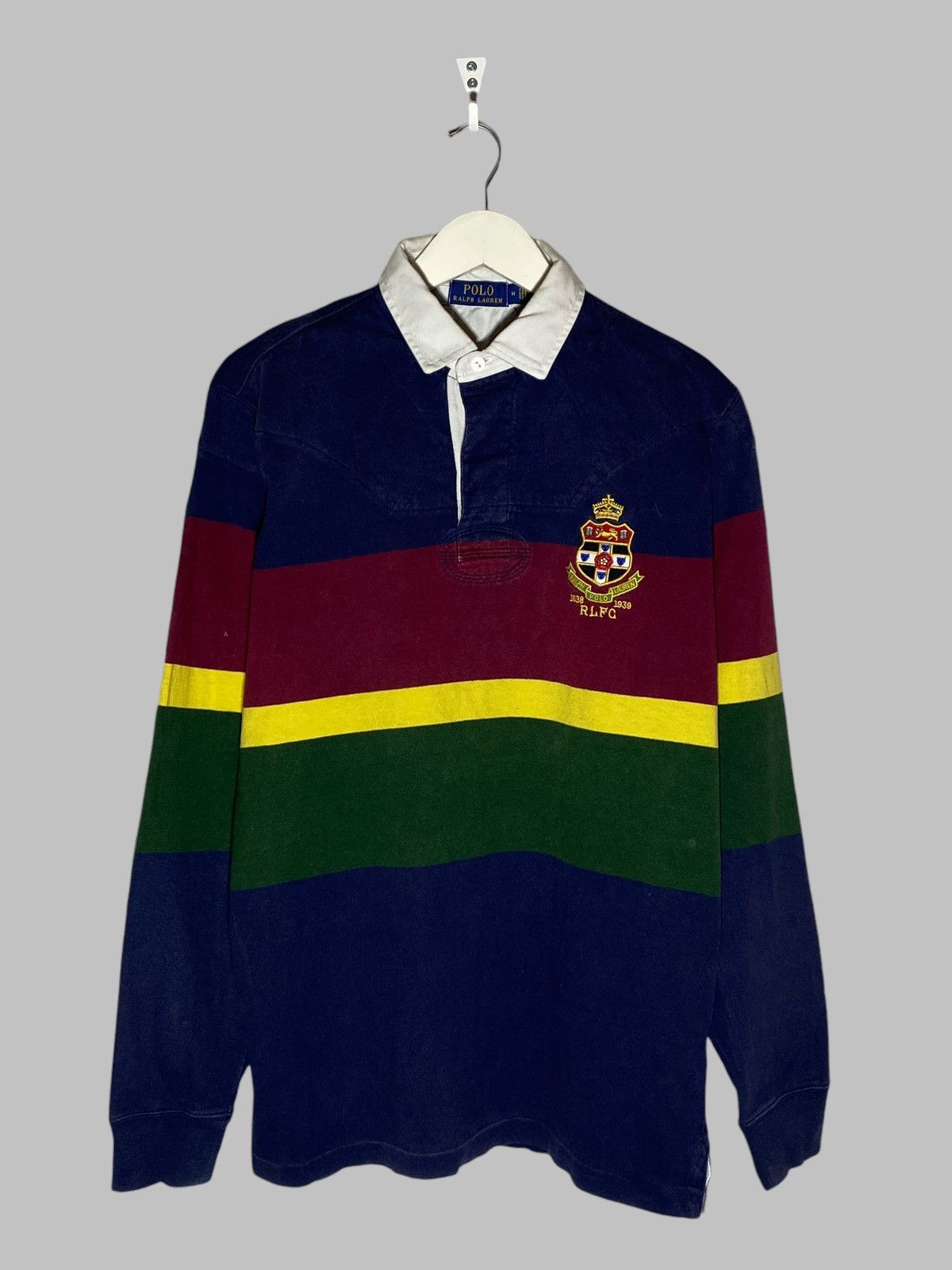 Polo Ralph Lauren 🔥 VINTAGE RALPH LAUREN RUGBY SHIRT PREP SCHOOL VIBES Size US M / EU 48-50 / 2 - 1 Thumbnail