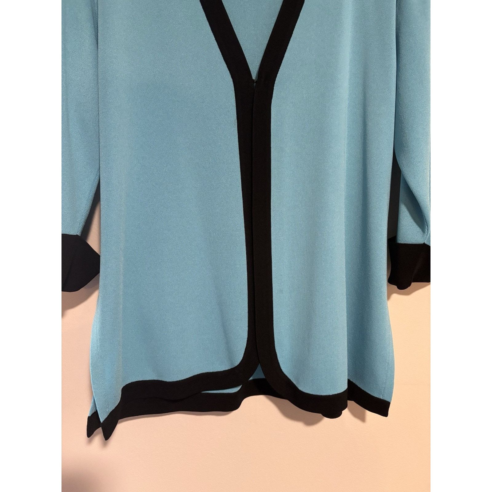 & Other Stories Exclusively Misook Cardigan Top Medium Blue Silky Acrylic Size M / US 6-8 / IT 42-44 - 3 Thumbnail