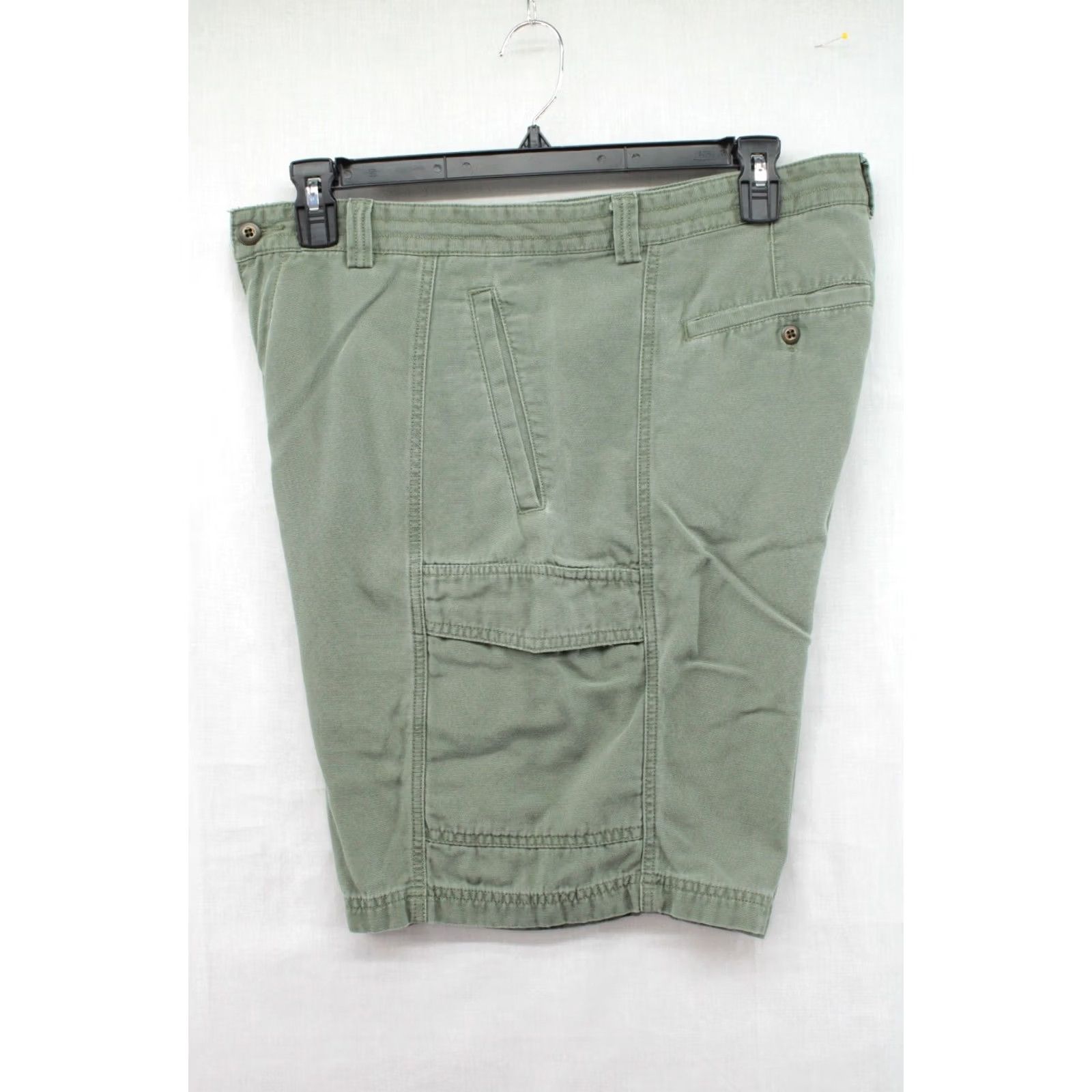 Tommy Bahama VINTAGE Tommy Bahama Cargo Shorts Mens 36 Green Relaxed Cotton Canvas 13 Inseam Pockets Cargo Beach Preppy 90s Mens Size US 36 / EU 52 - 4 Thumbnail