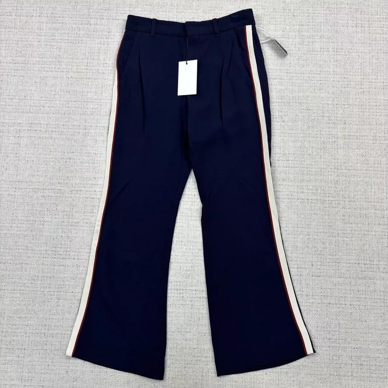 Gucci Gucci SS22 side color-blocked boot-shaped trousers 2505-Nex Size 24" / US 00 / IT 34 - 1 Thumbnail