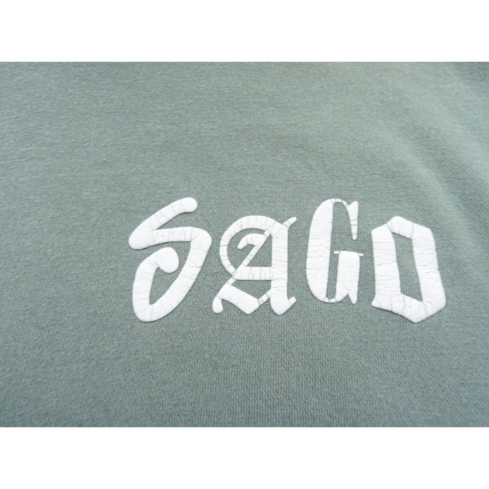 Vintage Sago Sweatshirt Mens XL Green Hoodie Streetwear Pullover Faded Sweater Size US XL / EU 56 / 4 - 3 Thumbnail