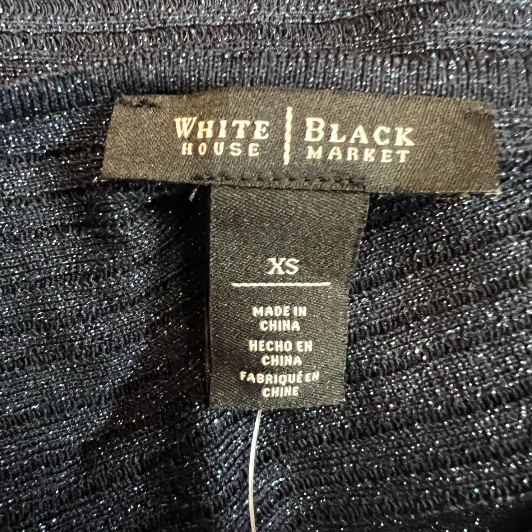 White House Black Market White House Black Market Drapery Tank Sweater Womens XS Blue Metallic NWT Size XS / US 0-2 / IT 36-38 - 6 Thumbnail