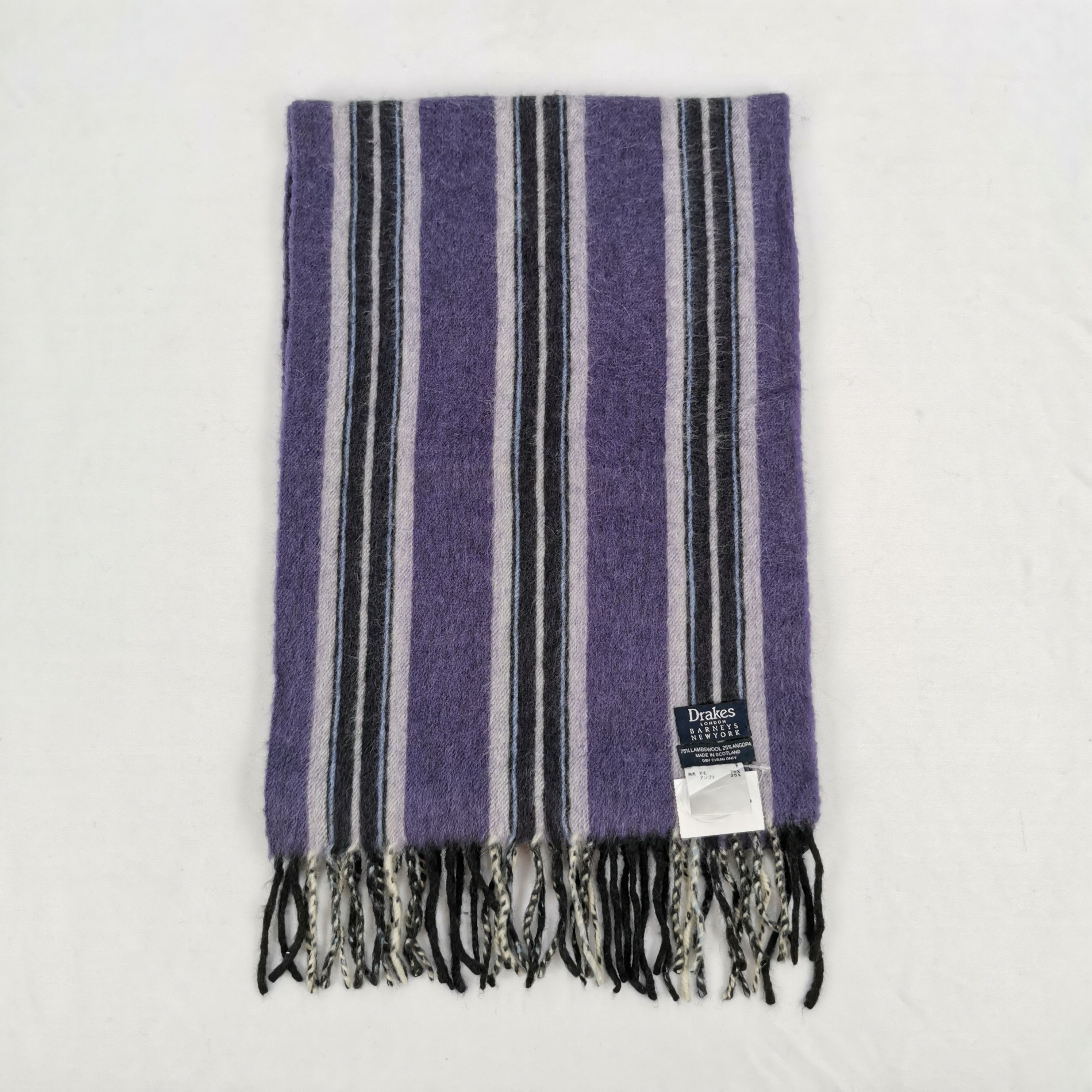 Drake × Vintage Vintage Drakes Wool Scarf Muffler Cashmere Scarves Size ONE SIZE - 2 Thumbnail