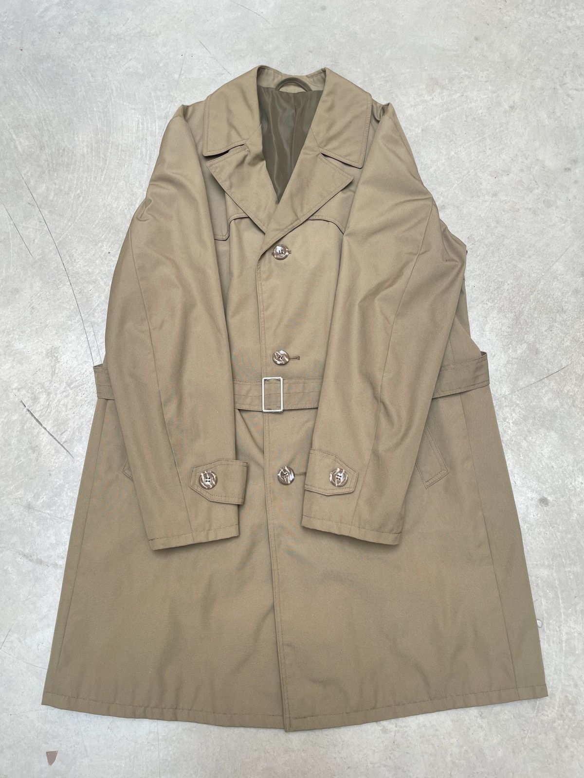 Vintage Vintage ODETA Trench Coat 60s 70s Belted Khaki Size US L / EU 52-54 / 3 - 10 Thumbnail