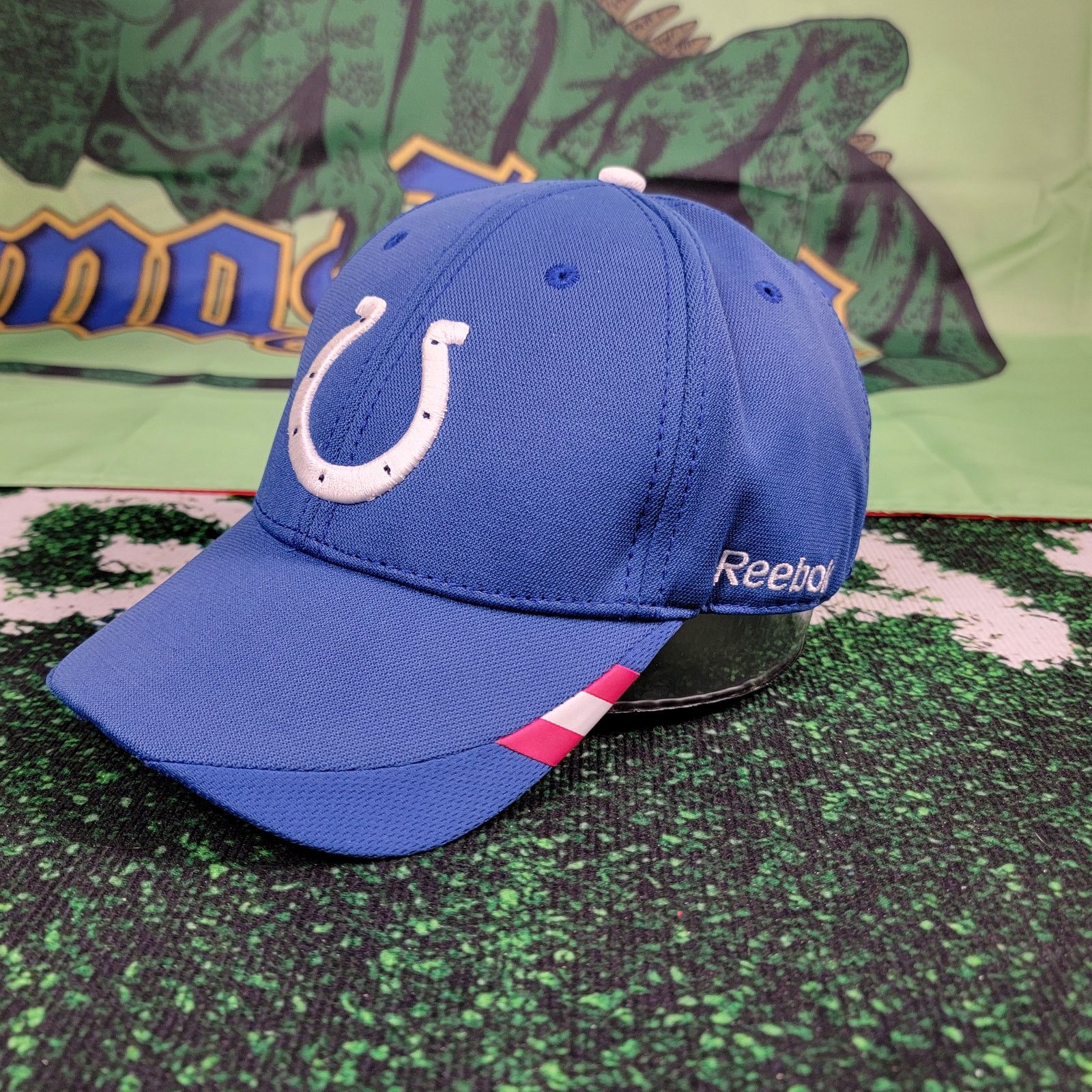 Reebok Indianapolis Colts NFL Reebok Cancer Awareness Velcro Strap Size ONE SIZE - 1 Thumbnail