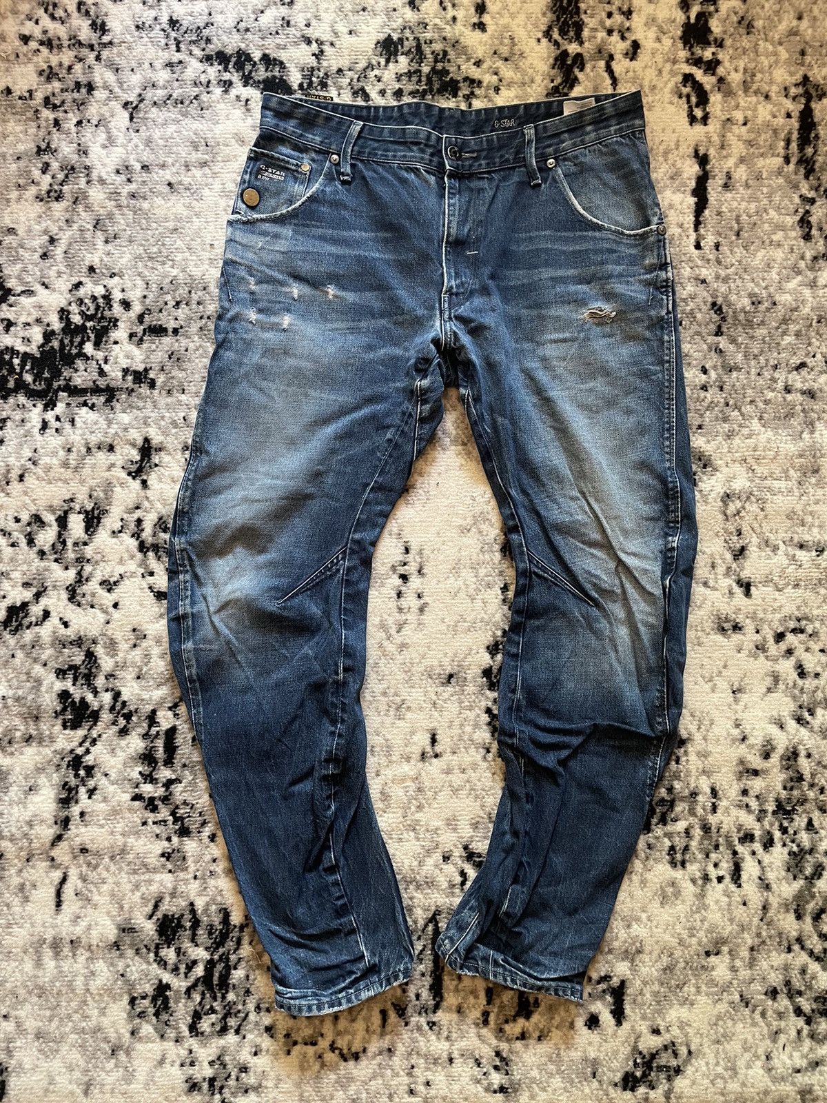 G-Star × Vintage Vintage Jeans G Star Baggy Fit Streetwear Disressed Size US 32 / EU 48 - 1 Thumbnail