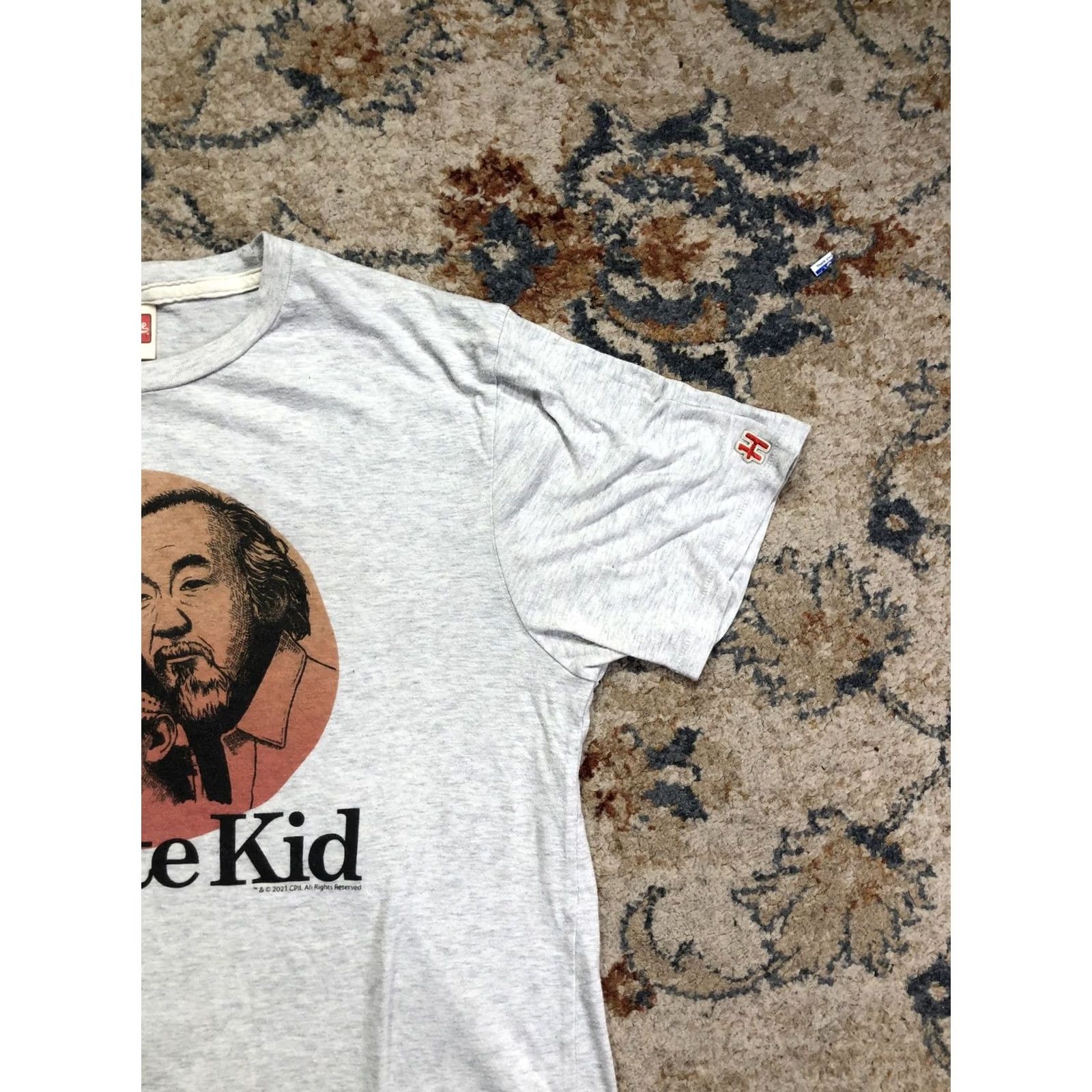 Vintage VINTAGE Homage Karate Kid Shirt Mens Medium Gray Mr Miyagi Daniel Graphic Tee Made USA Size US M / EU 48-50 / 2 - 4 Thumbnail