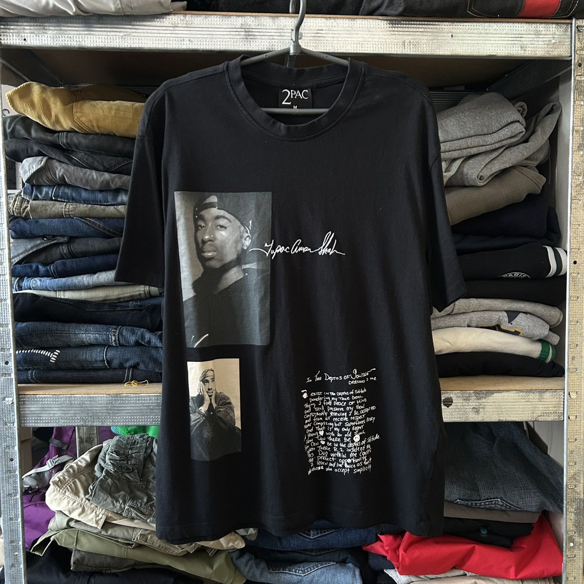 Rap Tees Vintage Tupac 2Pac big logo streetwear rap tee size M Size US M / EU 48-50 / 2 - 1 Thumbnail