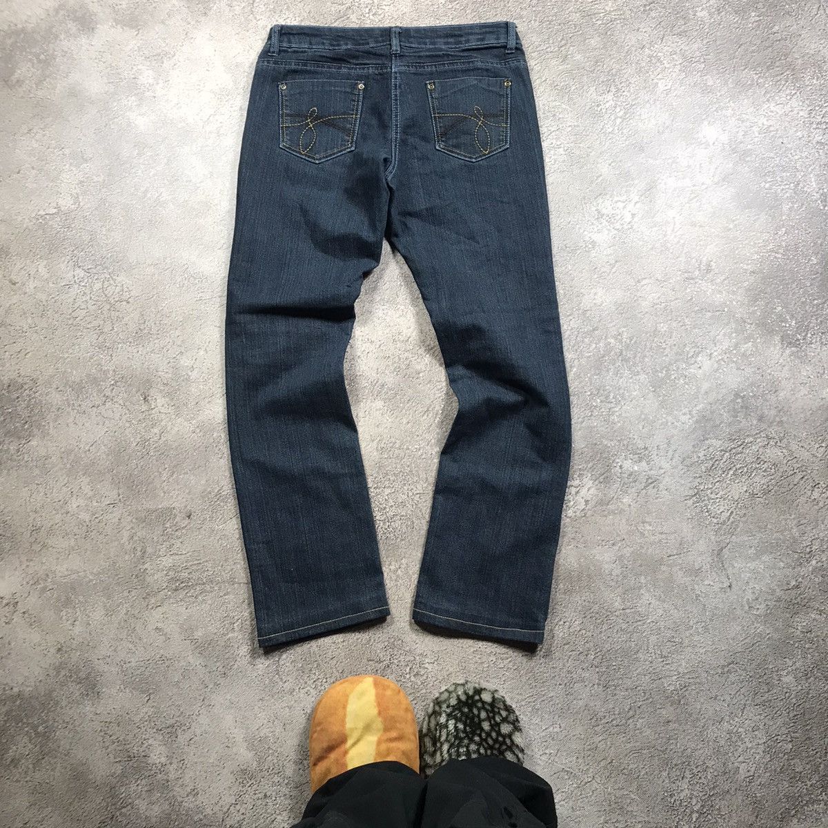 Vintage Vintage Y2K Distressed Baggy Flared Jeans Grunge Skate 29 Size 29" - 4 Thumbnail