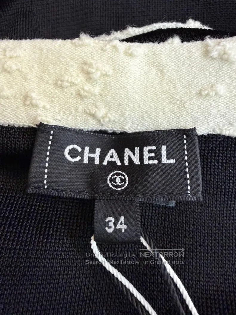 Chanel Chanel 25 new black and white colour-blocked suspender ves Size XXS / US 00 / IT 34 - 4 Thumbnail
