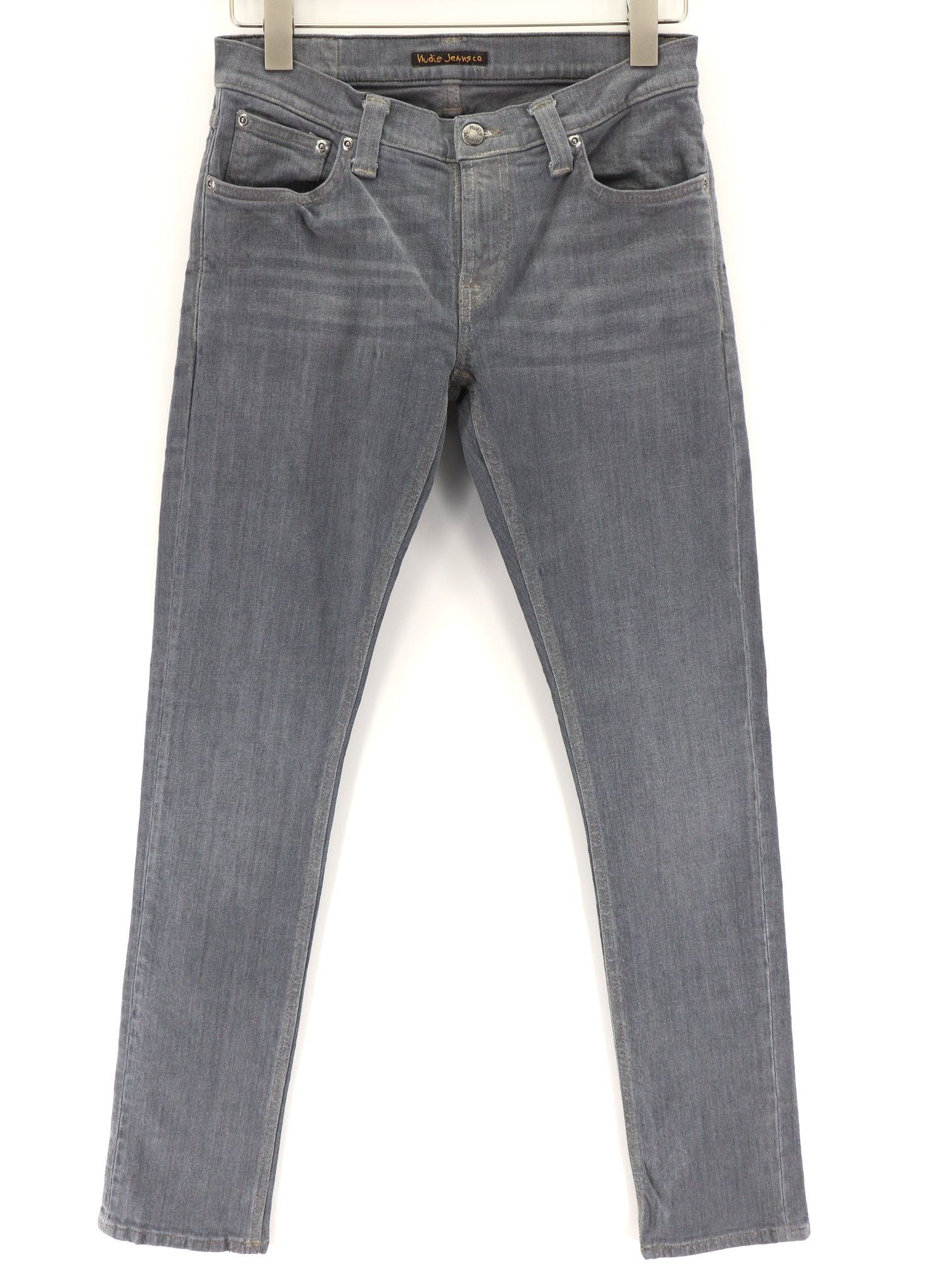Nudie Jeans TIGHT LONG JOHN W29/L32 Organic Charcoal Denim Jeans 80679 Size US 29 - 1 Thumbnail