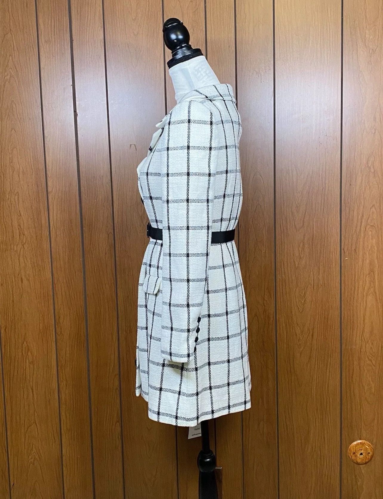 Self-Portrait Self-Portrait Checkered Belted Minidress size 8 Size M / US 6-8 / IT 42-44 - 7 Thumbnail