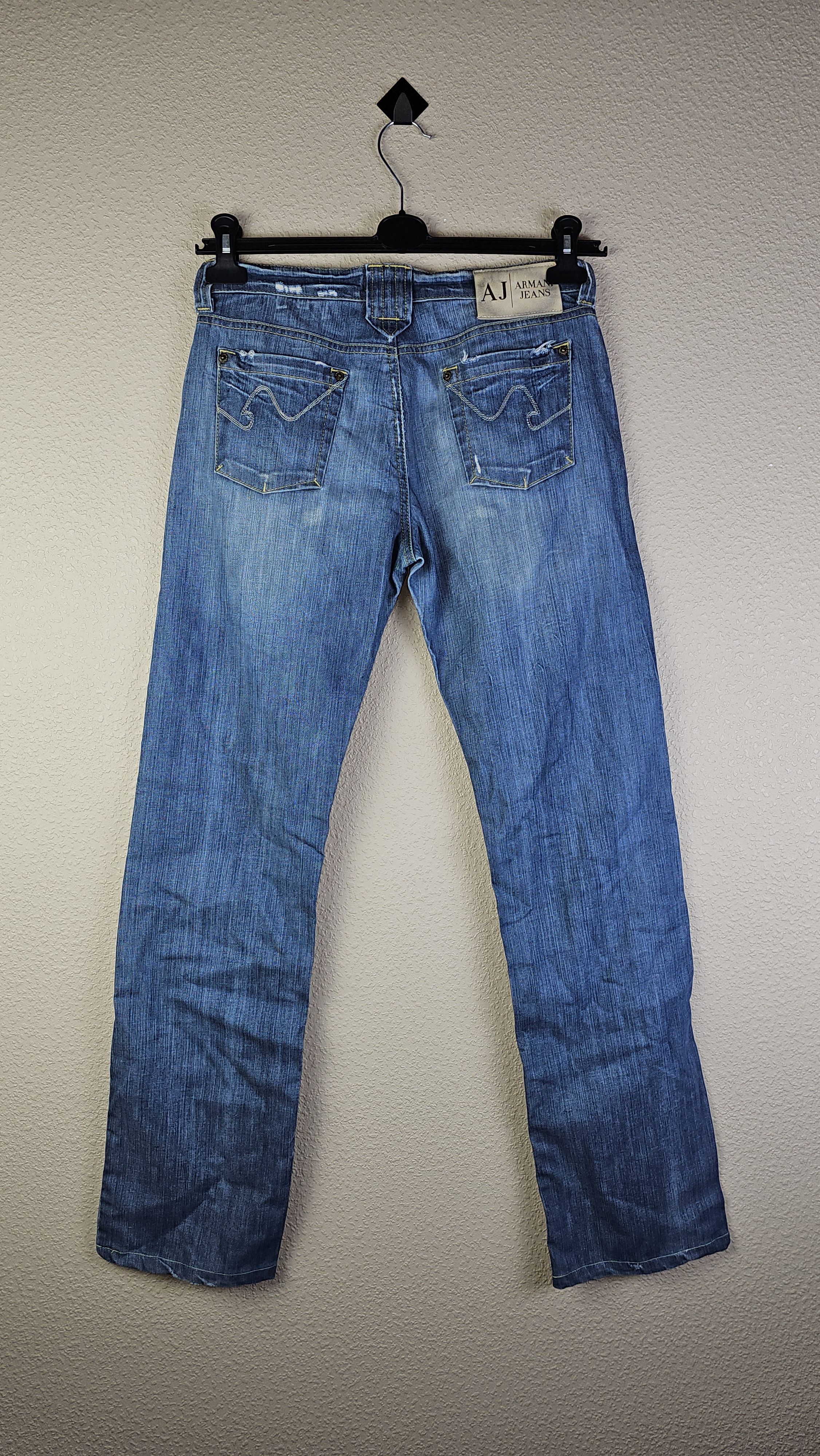 Armani Armani Jeans Vintage 006 High Rise Denim Italy Indigo 26 Size 26" / US 2 / IT 38 - 2 Thumbnail