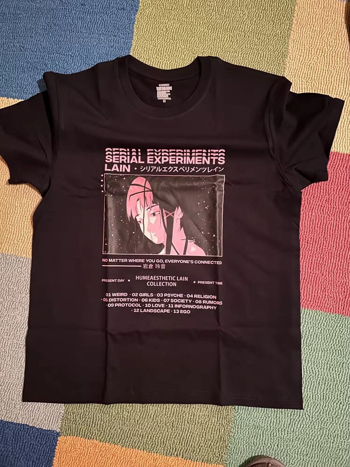 Japanese Brand Anime Y2K Serial Experiments Lain Short Sleeve T-Shirt Size US L / EU 52-54 / 3 - 1 Thumbnail