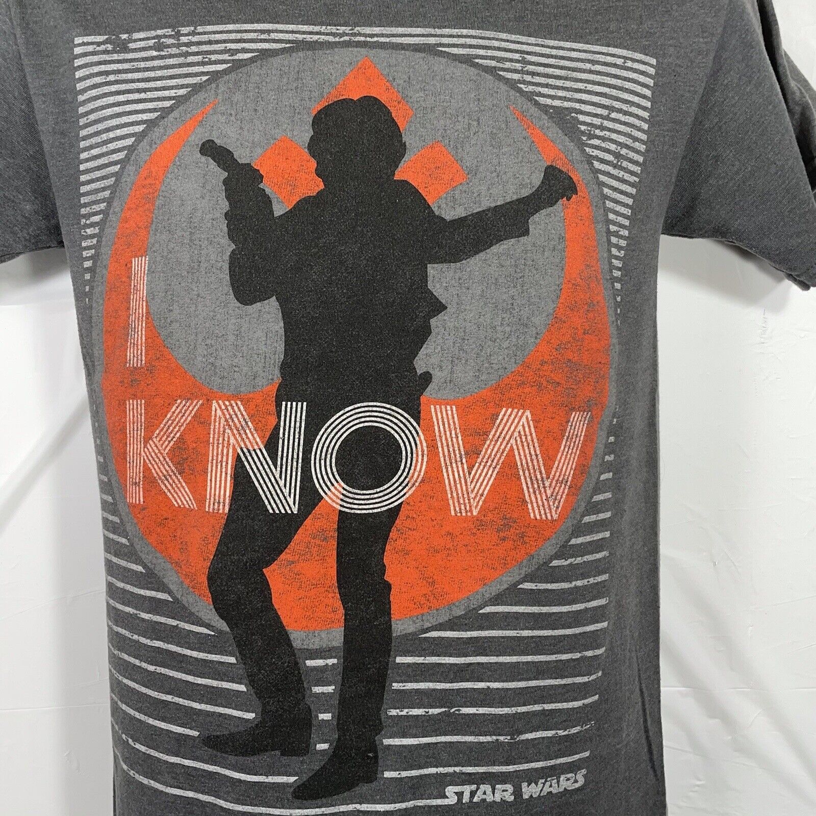 Disney Disney Parks Star Wars Han Solo 'I Know' Gray Graphic Tee Size US S / EU 44-46 / 1 - 2 Thumbnail