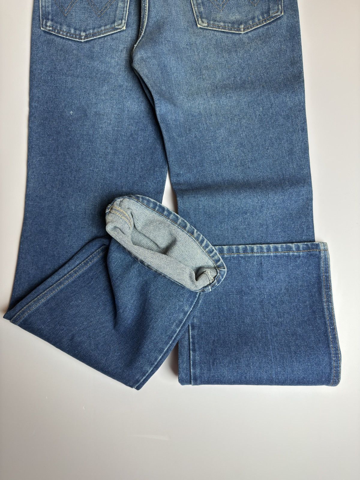 Wrangler Vintage 70s/80s Wrangler 935 DEN Slim Fit Flare Size US 29 - 7 Thumbnail