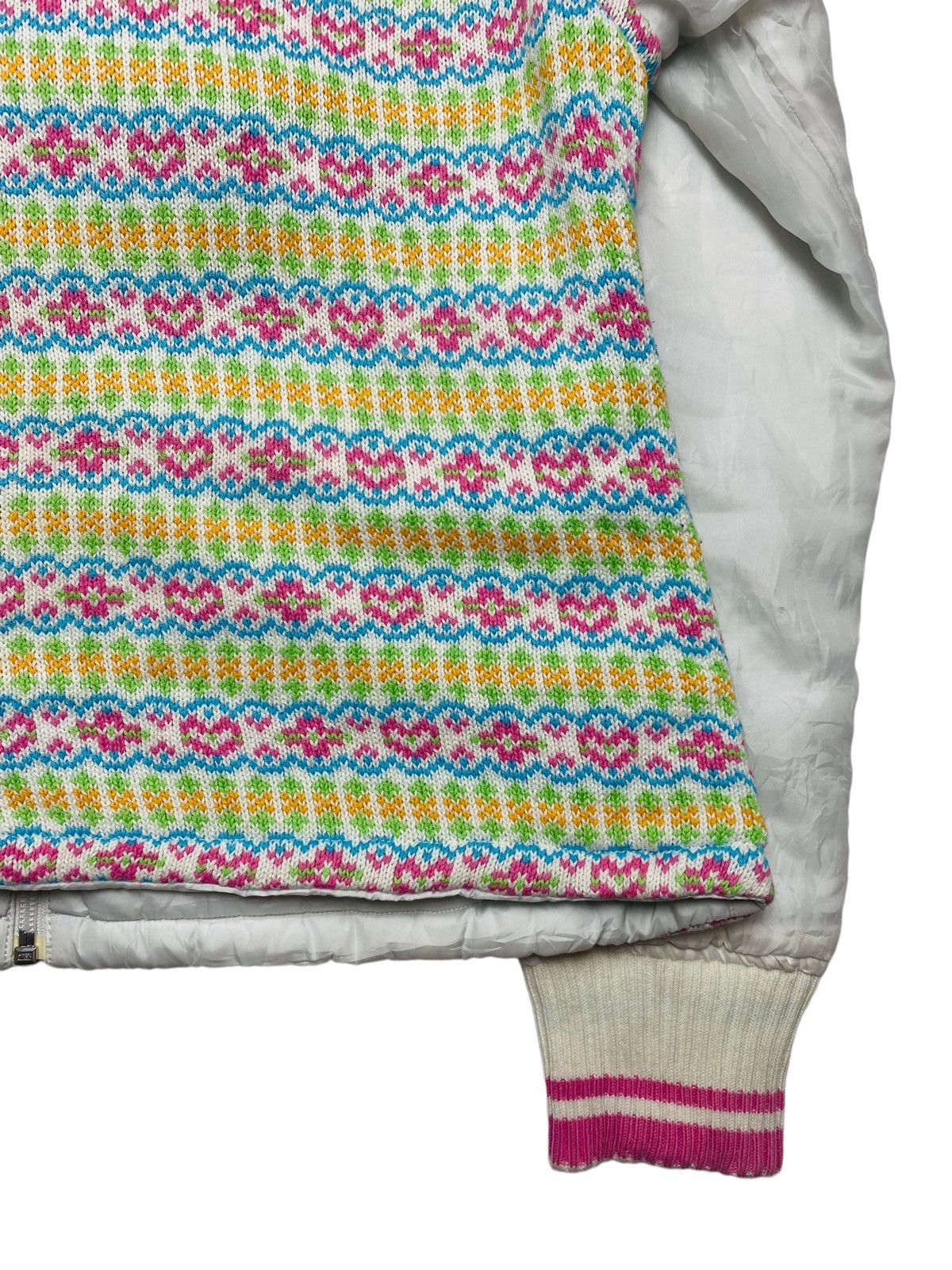 Japanese Brand 2000s Daisy Lovers Reversible Knitted Heart Vest Jacket Size US M / EU 48-50 / 2 - 9 Thumbnail
