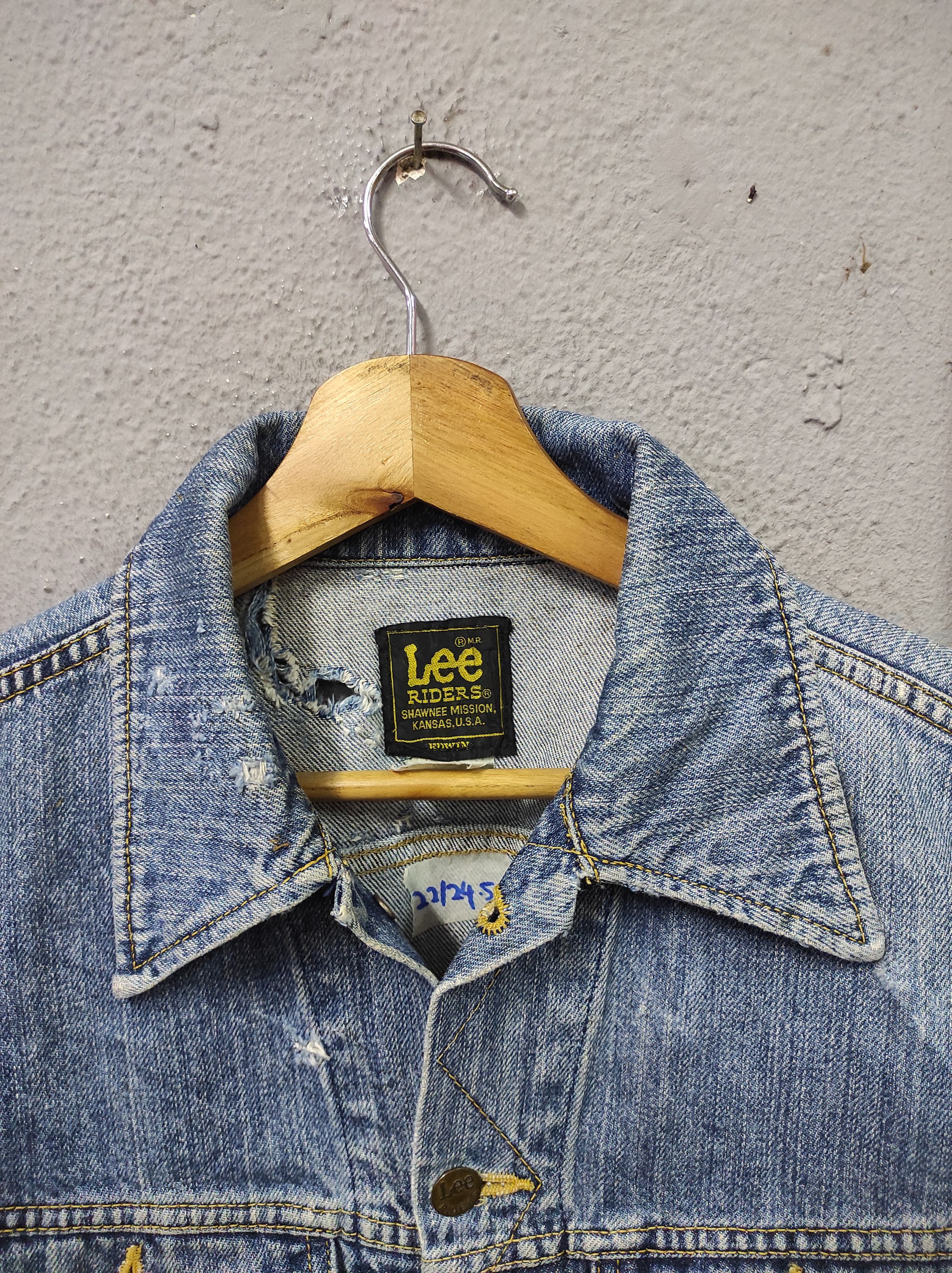 Edwin × Lee × Vintage LEE RIDERS USA EDWIN VTG 70'S TRUCKER JACKET DISTRESSED Size US M / EU 48-50 / 2 - 3 Thumbnail
