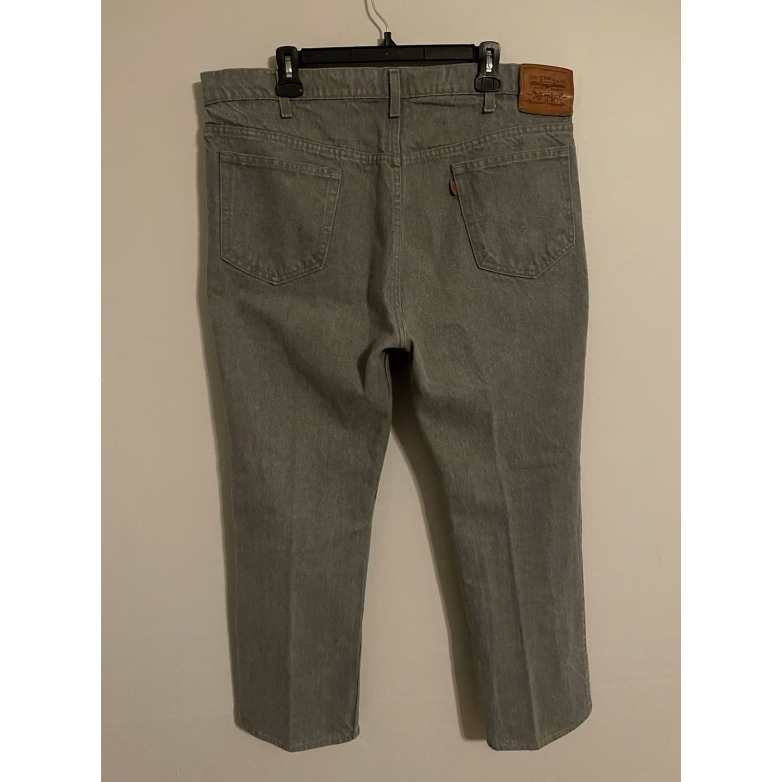 Levi's VINTAGE 80s Levi's Jeans Gray Mens 40x30 USA Leather Tab Size US 40 / EU 56 - 3 Thumbnail