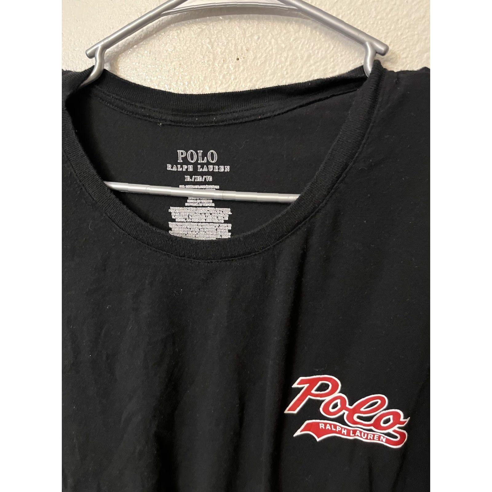 Ralph Lauren Polo Ralph Lauren Crew Neck Henley Shirt Logo Graphic XL Black Mens T-Shirt Size US XL / EU 56 / 4 - 2 Thumbnail