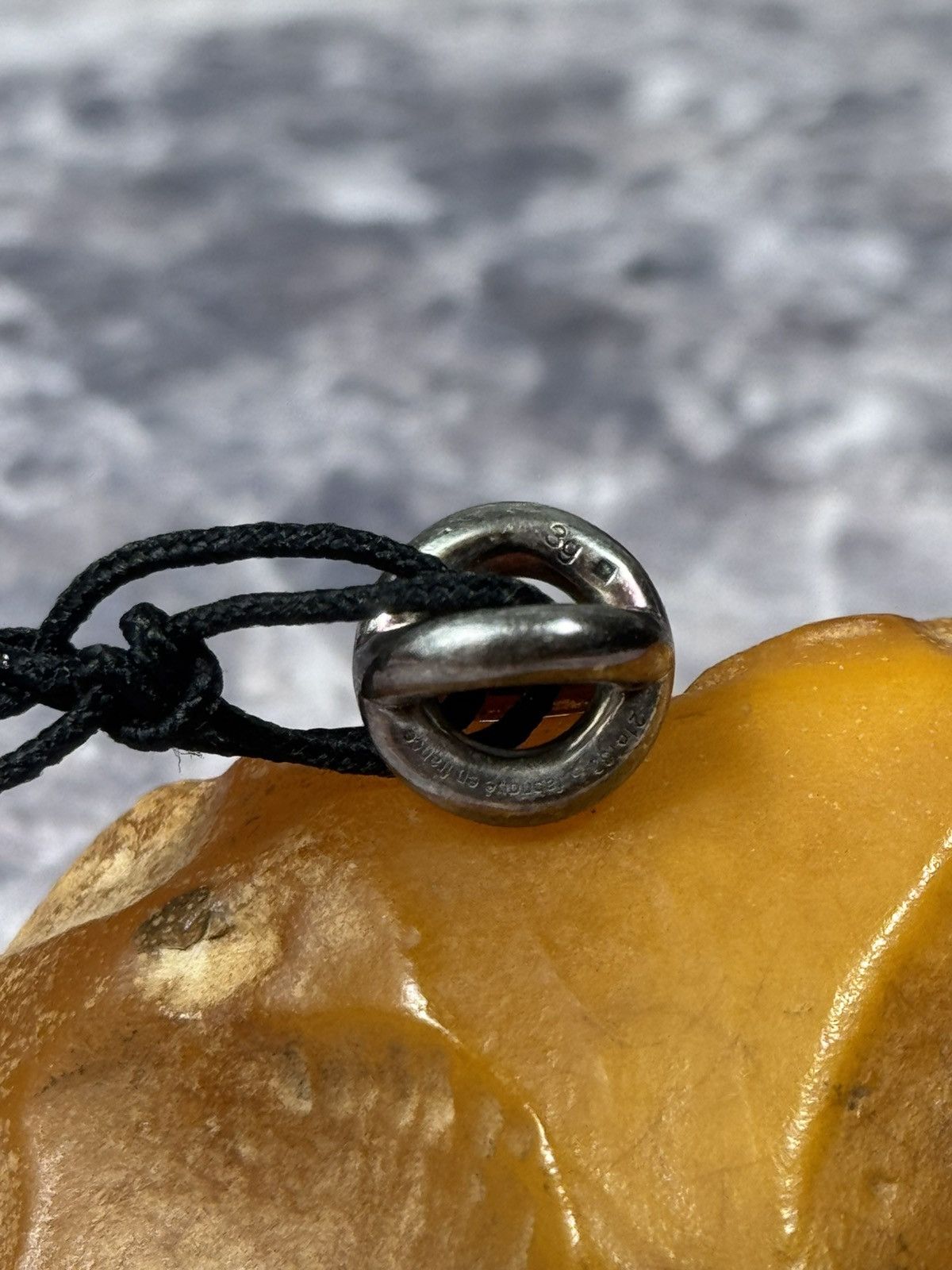 Le Gramme Le Gramme Bracelet Interlaced Cord Silver Black 3g Size ONE SIZE - 12 Thumbnail