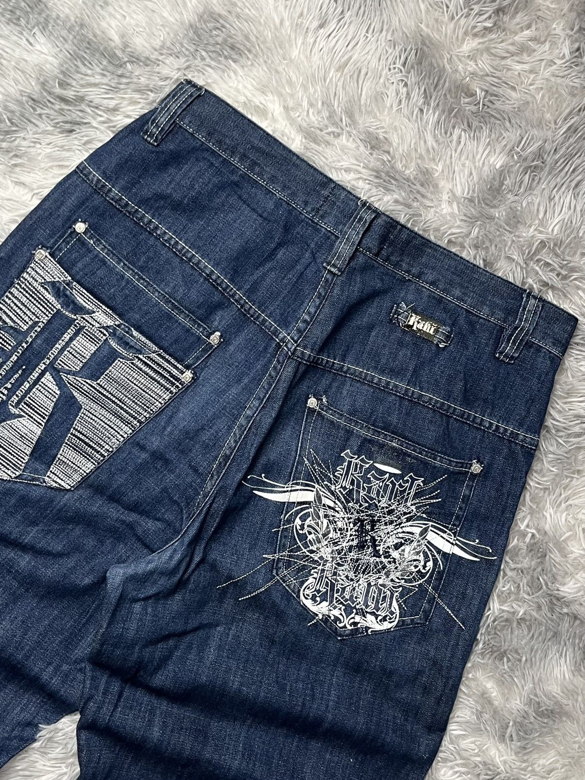 Karl Kani Vintage Karl kani jeans big logo Size US 36 / EU 52 - 8 Thumbnail