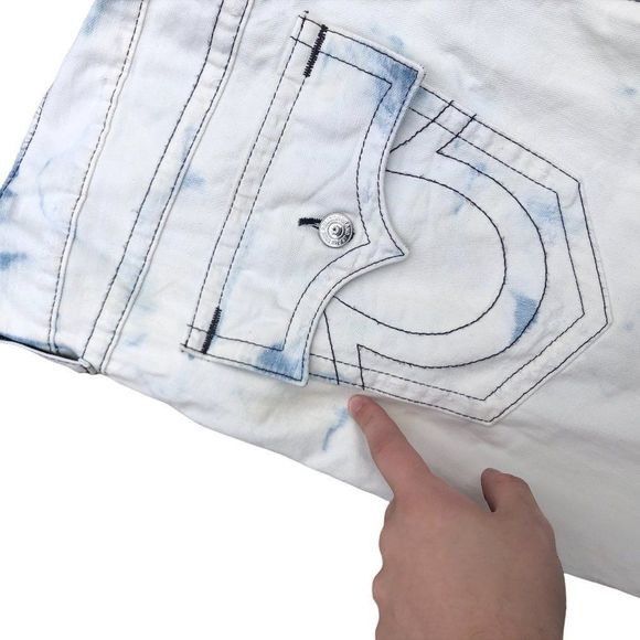 True Religion True Religion Jeans Size 42 STRAIGHT Blue/White Size US 42 / EU 58 - 10 Thumbnail