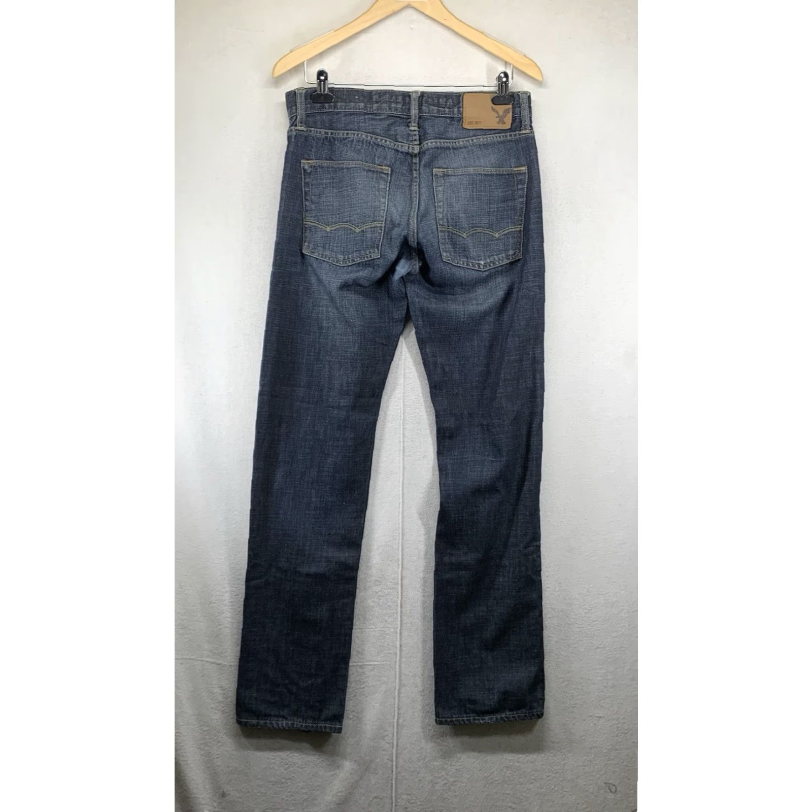 American Eagle Outfitters VINTAGE American Eagle Outfitters Jeans Men Dark Denim 30x34 Slim Fit Straight Rise 5-Pocket Size US 30 / EU 46 - 2 Thumbnail