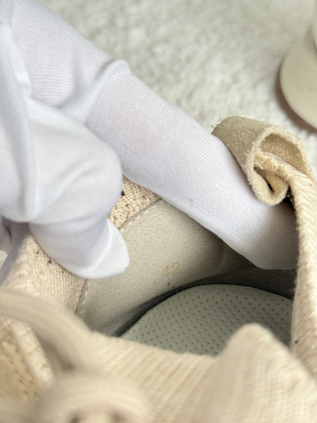 Brunello Cucinelli Brunello Cucinelli Men's Melange Knit Runner Beige Sneakers Size US 9 / EU 42 - 13 Thumbnail