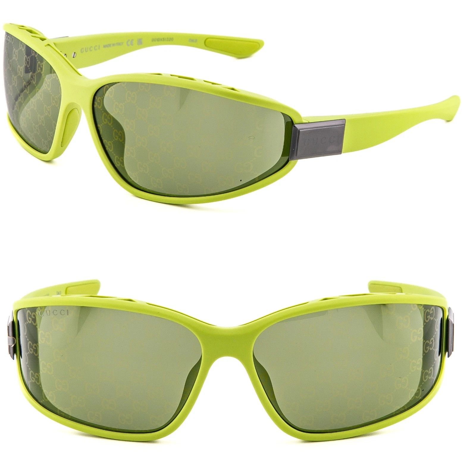 Gucci GUCCI GG2011S Acid 2011 Guccissima Print Mirror Sunglasses Size ONE SIZE - 1 Thumbnail