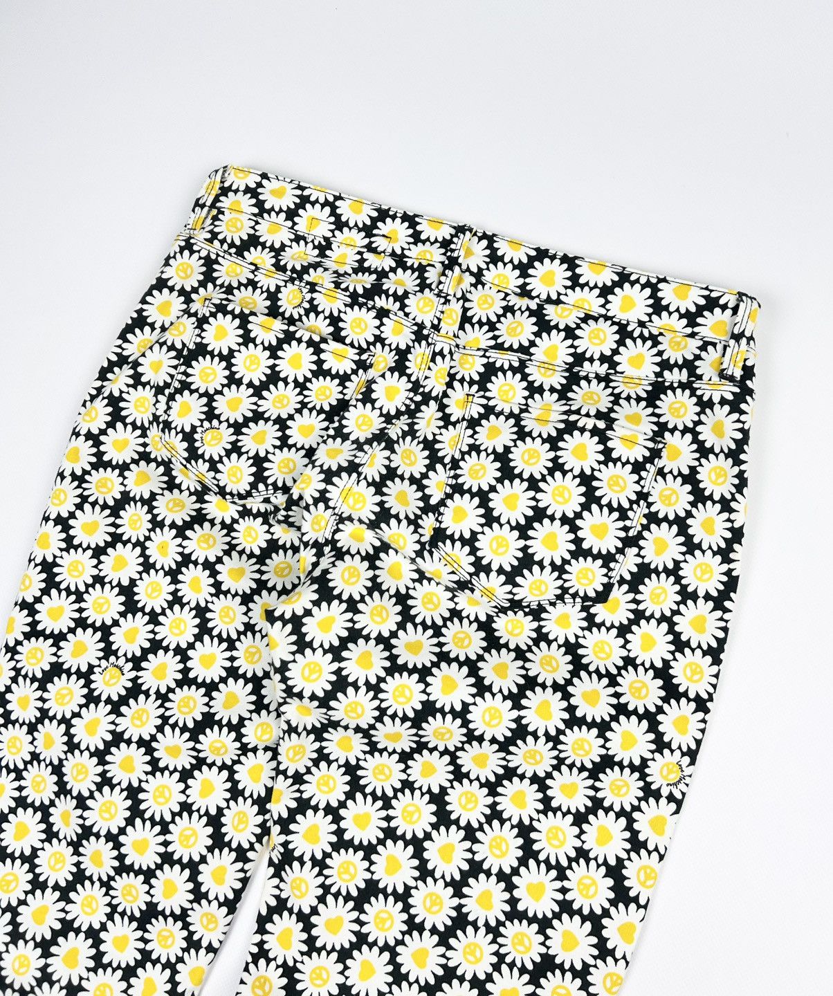 Love Moschino × Vintage Love Moschino Casual Trouser monogram flowers print pants Size 30" / US 8 / IT 44 - 6 Thumbnail