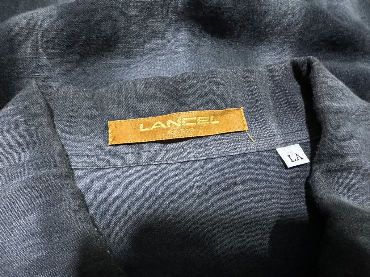 Lancel 🔥Nice Vintage Lancel Rayon Striped Shirt Short Sleeve 90s Size US L / EU 52-54 / 3 - 8 Thumbnail