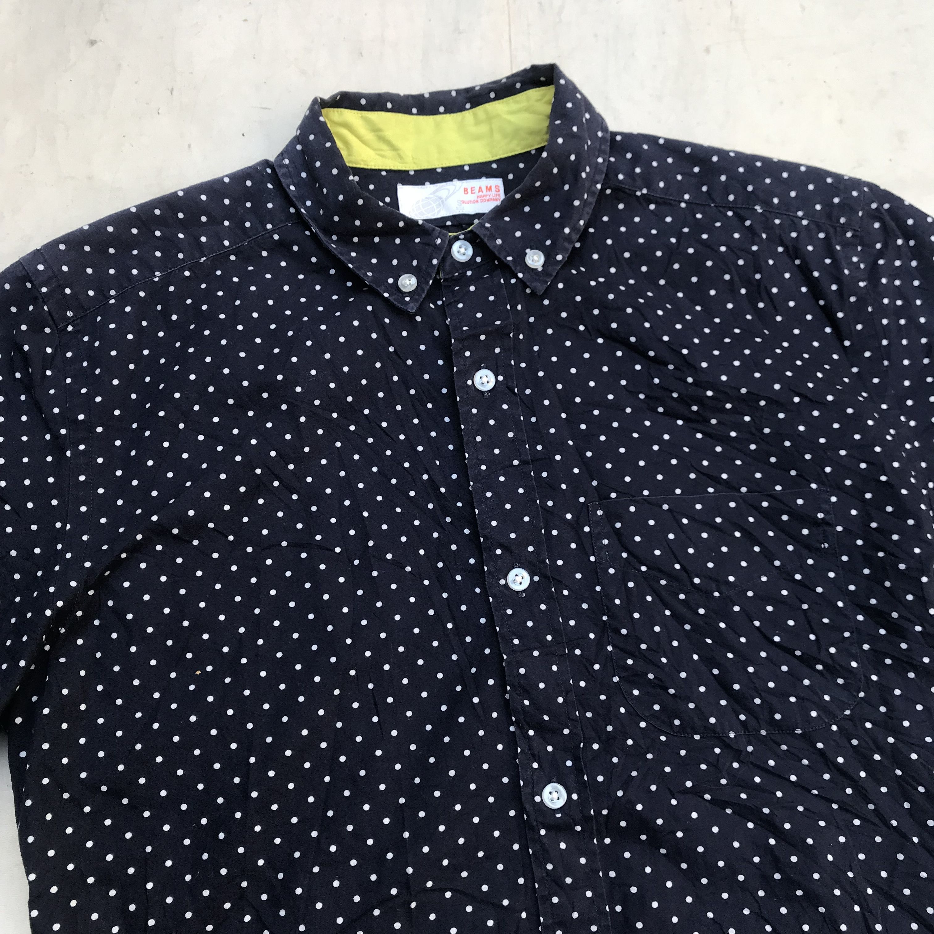 Beams Japan × Beams Plus × Japanese Brand Beams Happy Life solution company Shirt short sleeve Beams Size US S / EU 44-46 / 1 - 2 Thumbnail