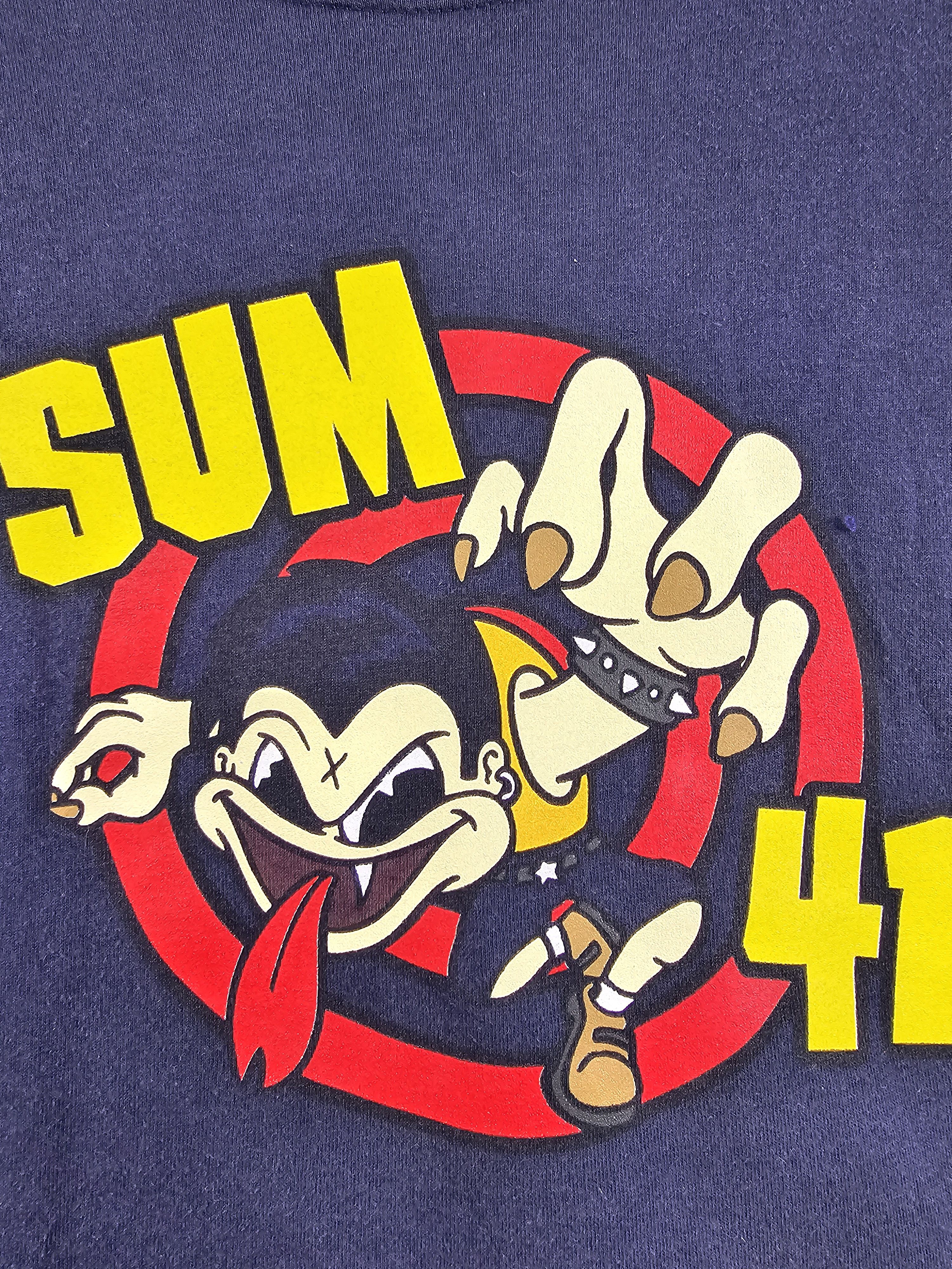 Band Tees × Vintage 2000 Sum 41 XL 23.5" 30" Size US XL / EU 56 / 4 - 4 Thumbnail