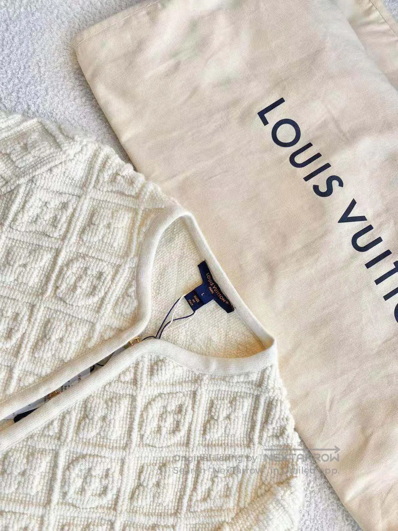 Louis Vuitton Louis Vuitton 26SS embossed cashmere cardigan| Size L / US 10 / IT 46 - 4 Thumbnail