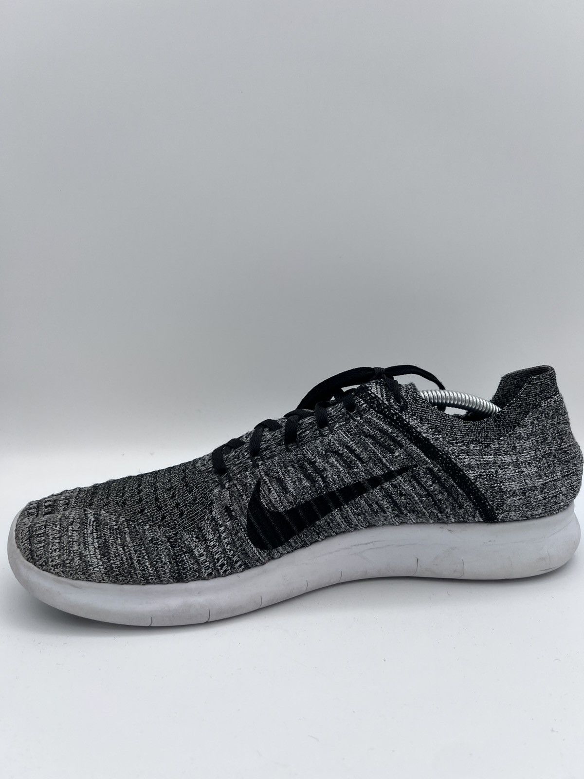 Nike Nike Free RN Flyknit Gray Knit Athletic Running Mens 11.5 Size US 11.5 / EU 44-45 - 5 Thumbnail