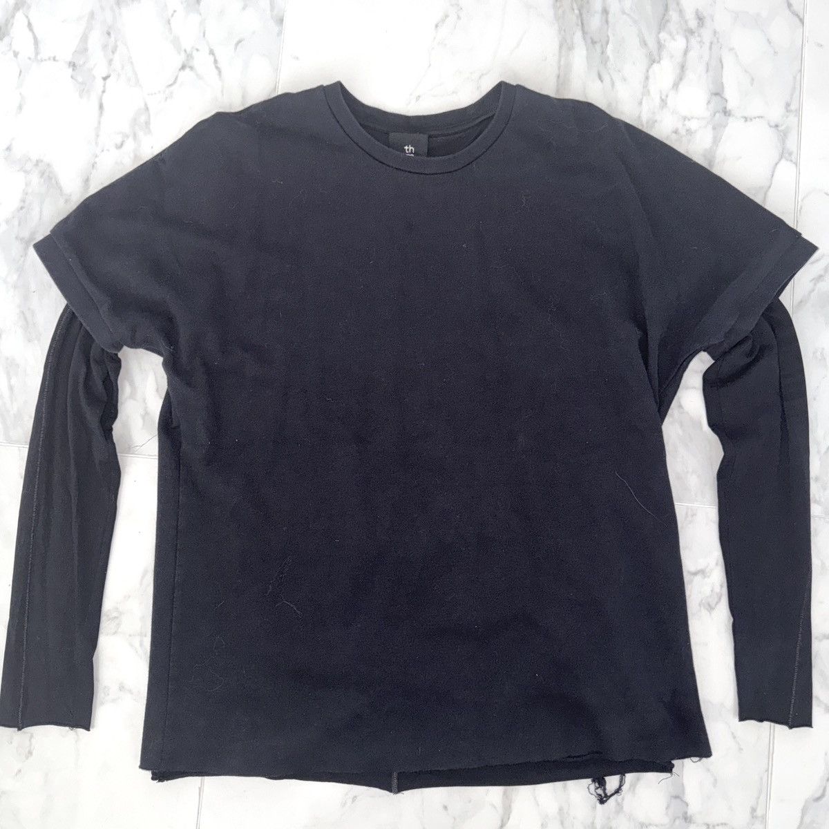Thom Krom Thom Krom Layered Long Sleeved Tee (Style: M TS 449) Size US M / EU 48-50 / 2 - 1 Thumbnail