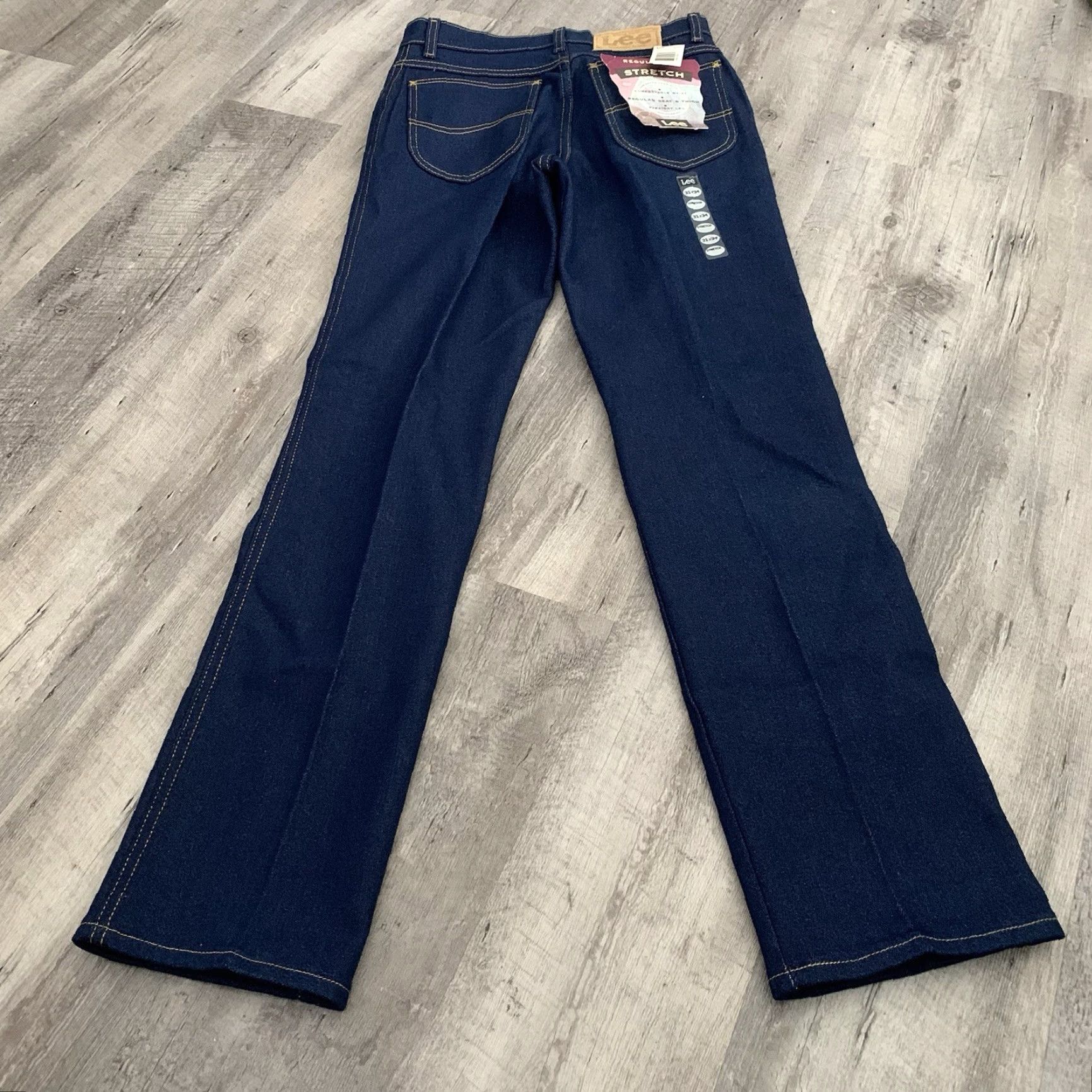 Lee VINTAGE Lee Riders Jeans MENS 31x34 REGULAR FIT STRAIGHT LEG Denim USA MADE Size US 31 - 3 Thumbnail