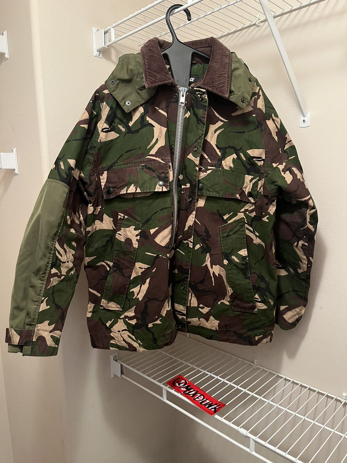 image of Palace Formula Jacket Woodland Camo Large, Men's