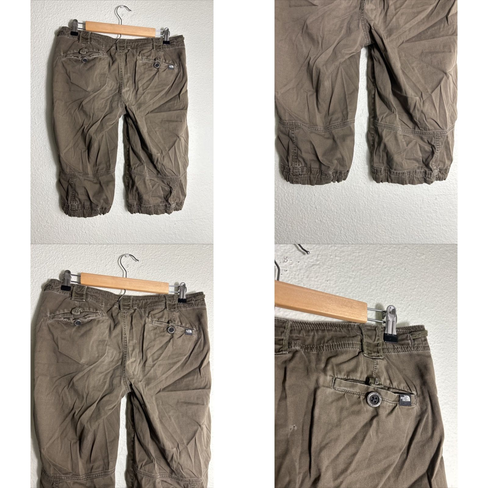 The North Face The North Face Womens Size 4 Olive Green Shorts Drawstring Cotton 32x15 Cargo Size 27" / US 4 / IT 40 - 8 Thumbnail