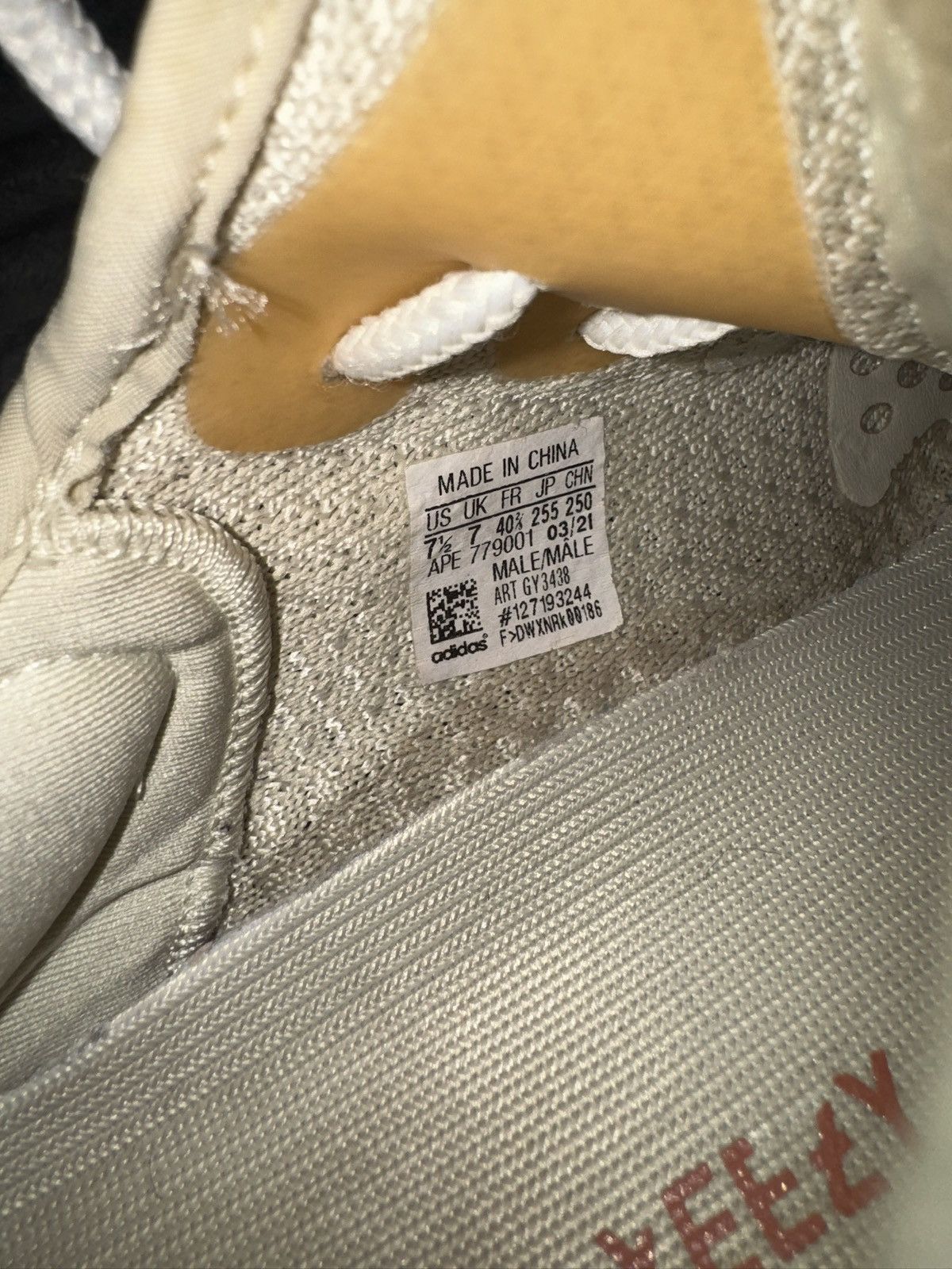 Yeezy adidas Yeezy Boost 350 V2 Natural Cream Sneakers Size 7.5 Size US 7.5 / EU 40-41 - 7 Thumbnail
